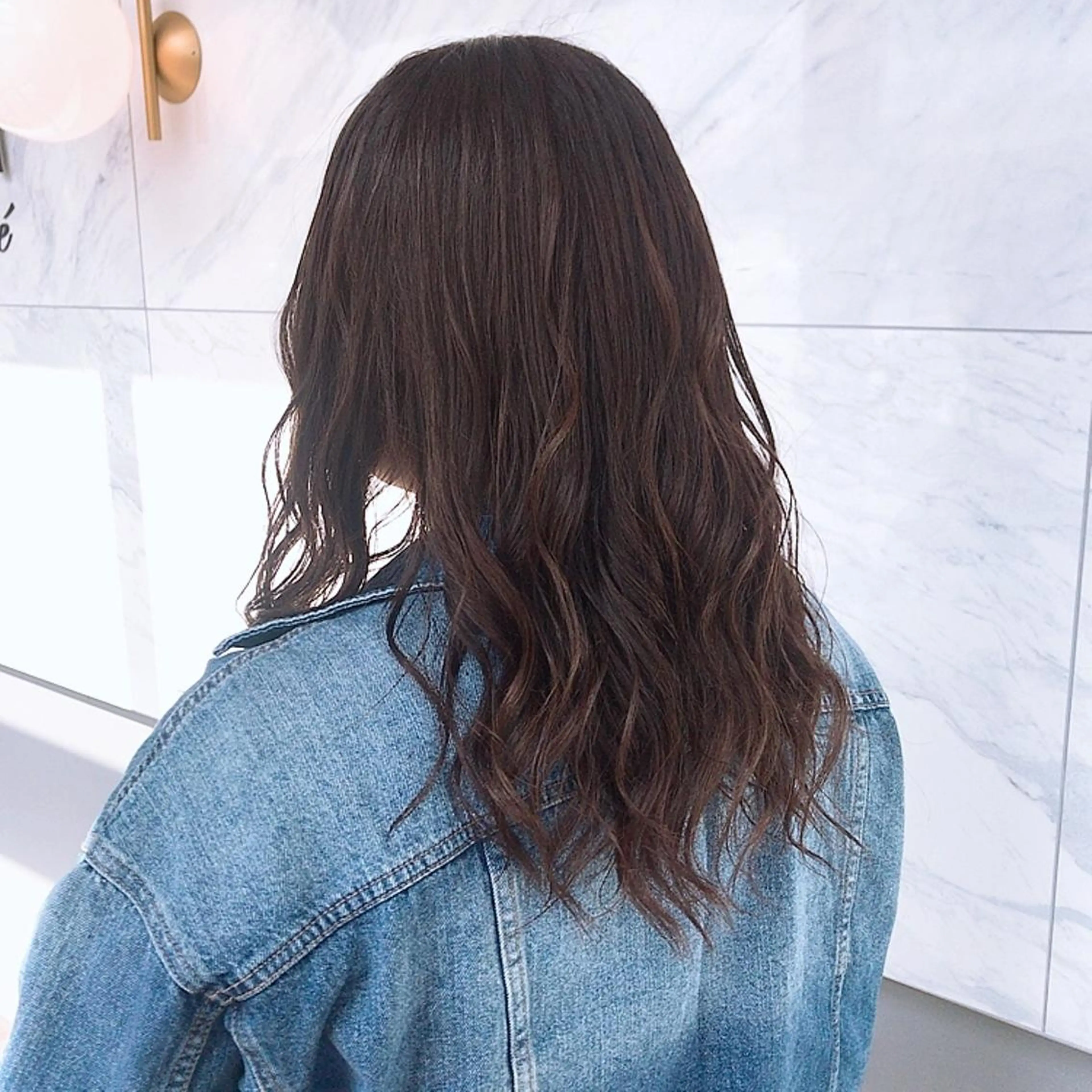 ロング カラー アッシュ アッシュブラウン ブラウンカラー 茂木 結希のヘアスタイル