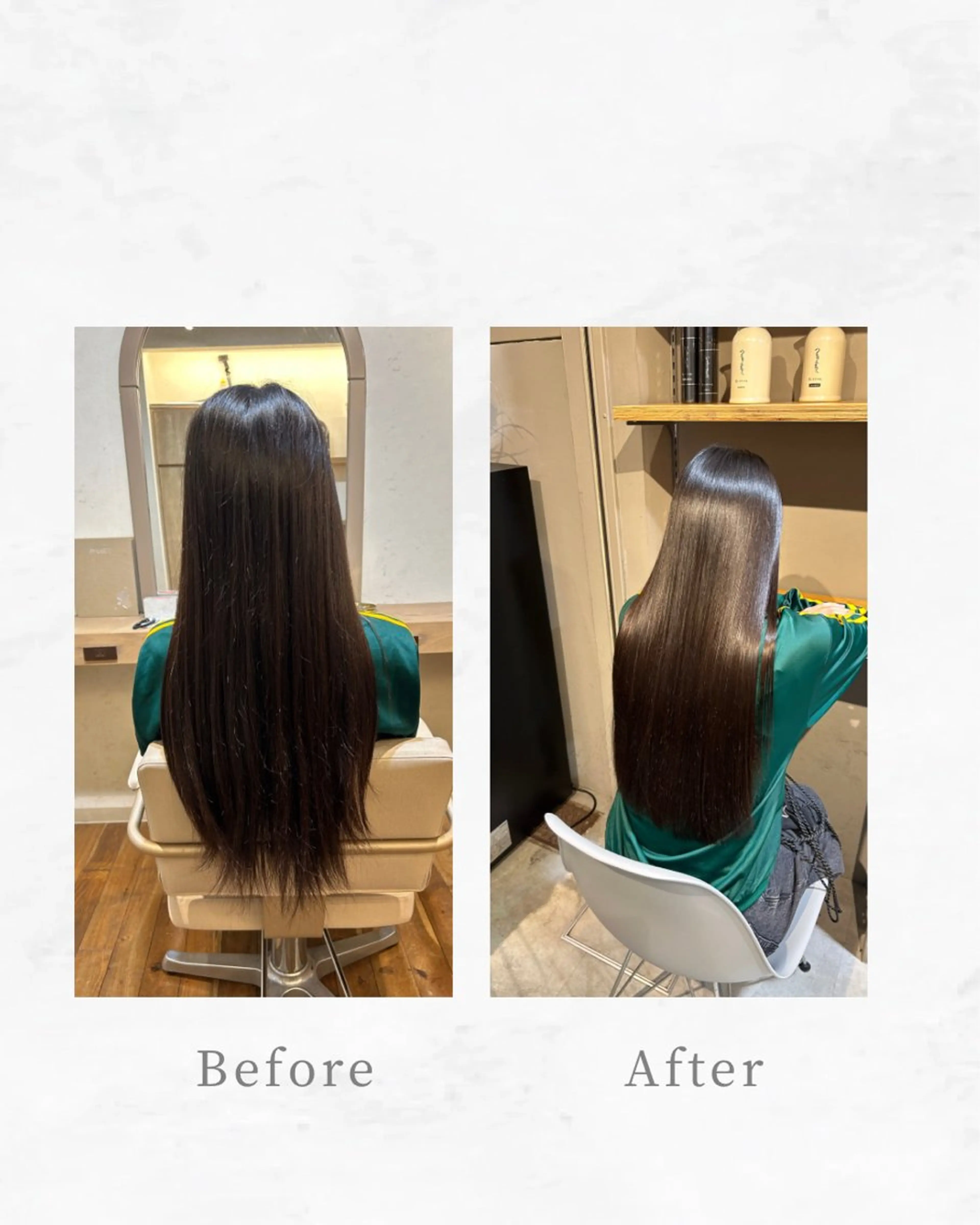 ロング 縮毛矯正 トリートメント ioe元町 yukaのヘアスタイル