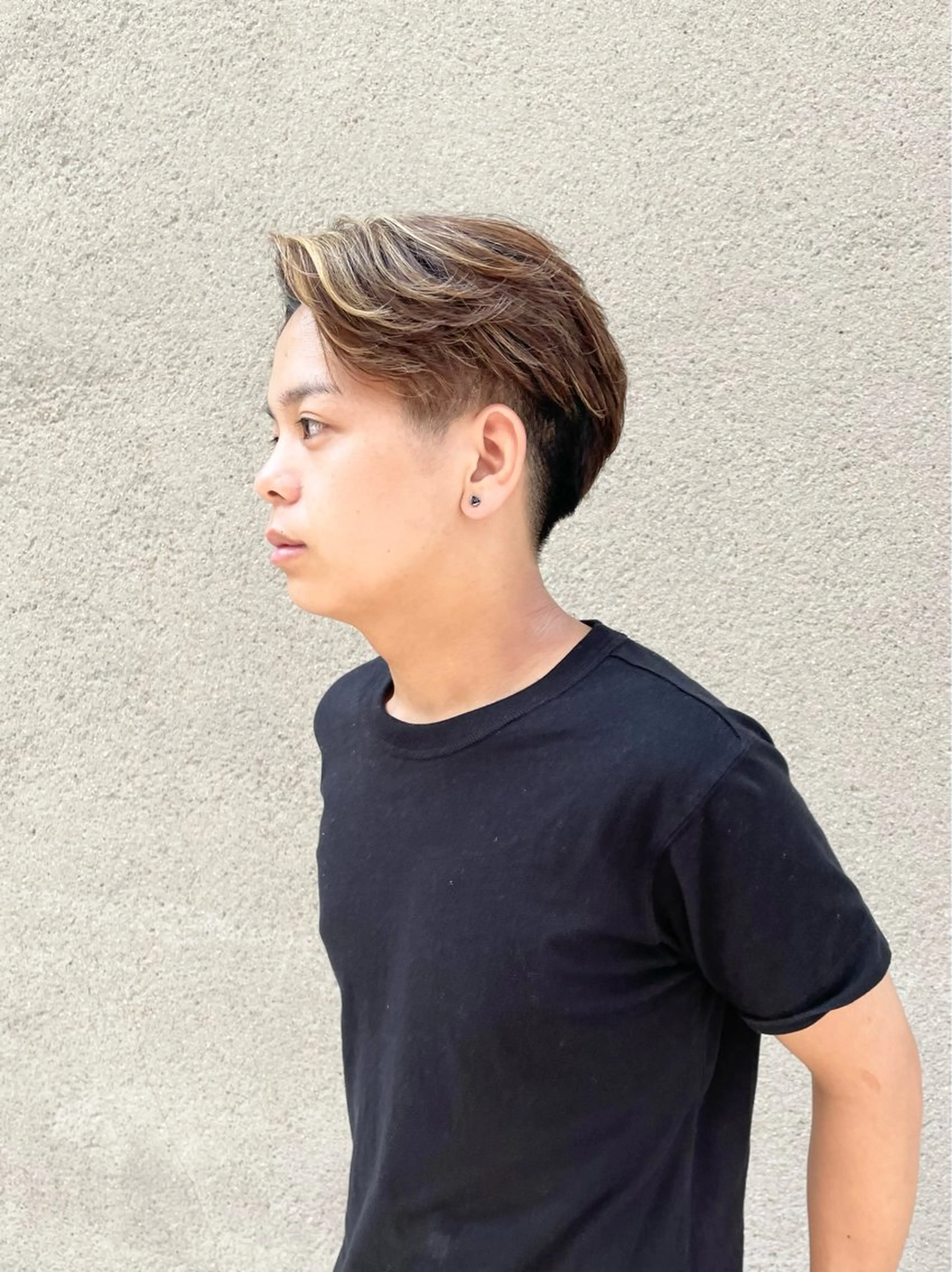 メンズ 慎太朗/パーマ/ボブ /センターパートのヘアスタイル