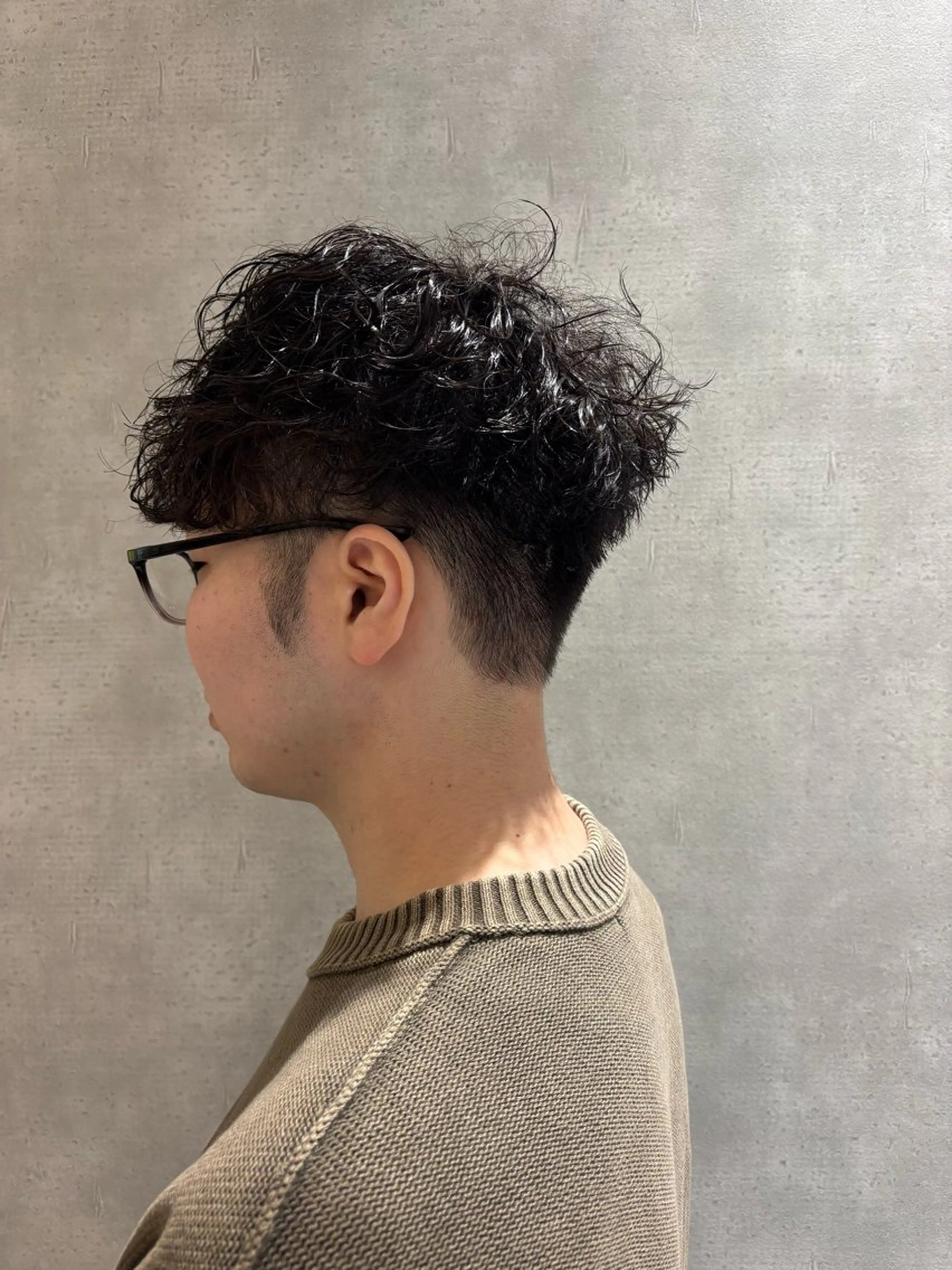 ショート パーマ メンズ カット パーマ 宮嶋 勇輔のヘアスタイル