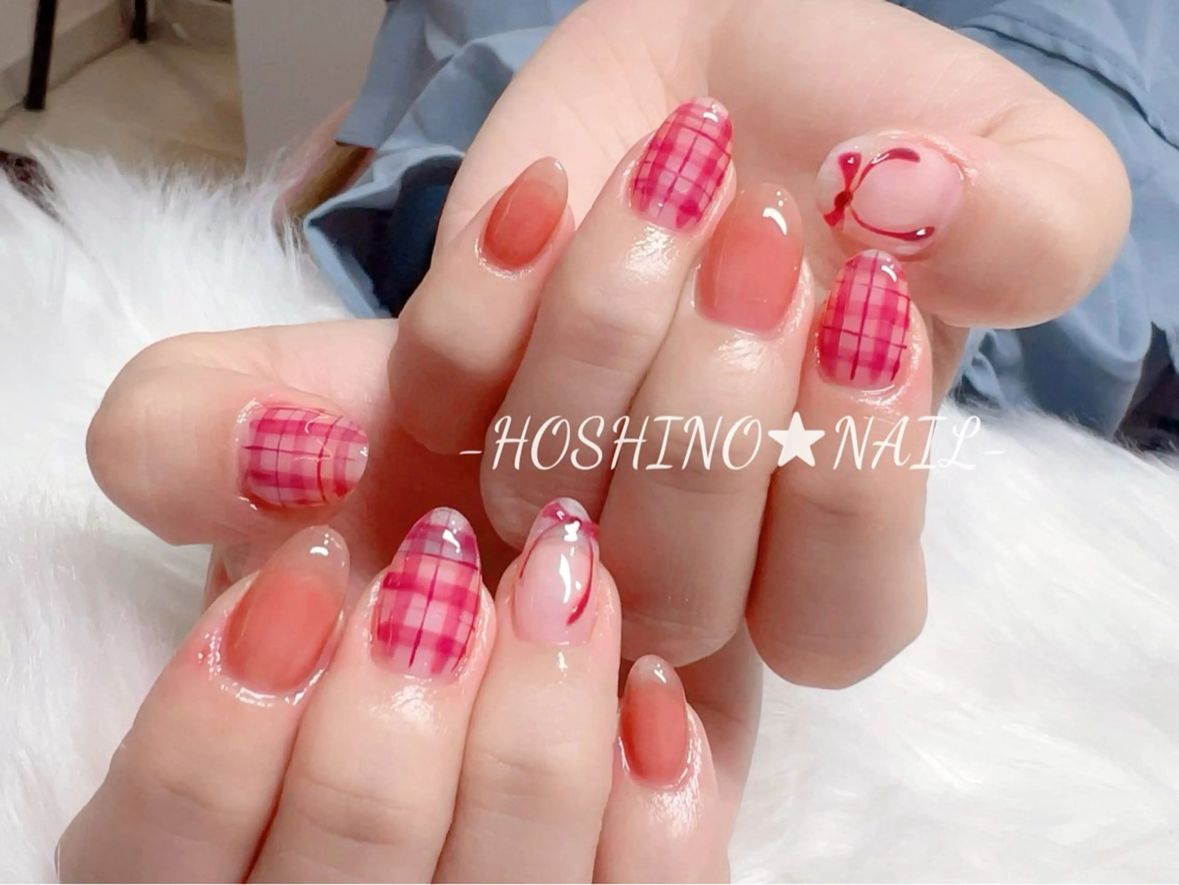 ネイル オーロラネイル チークネイル ドット フットネイル フレンチネイル ハンドネイル ★HOSHINO NAIL★新宿店のネイルデザイン