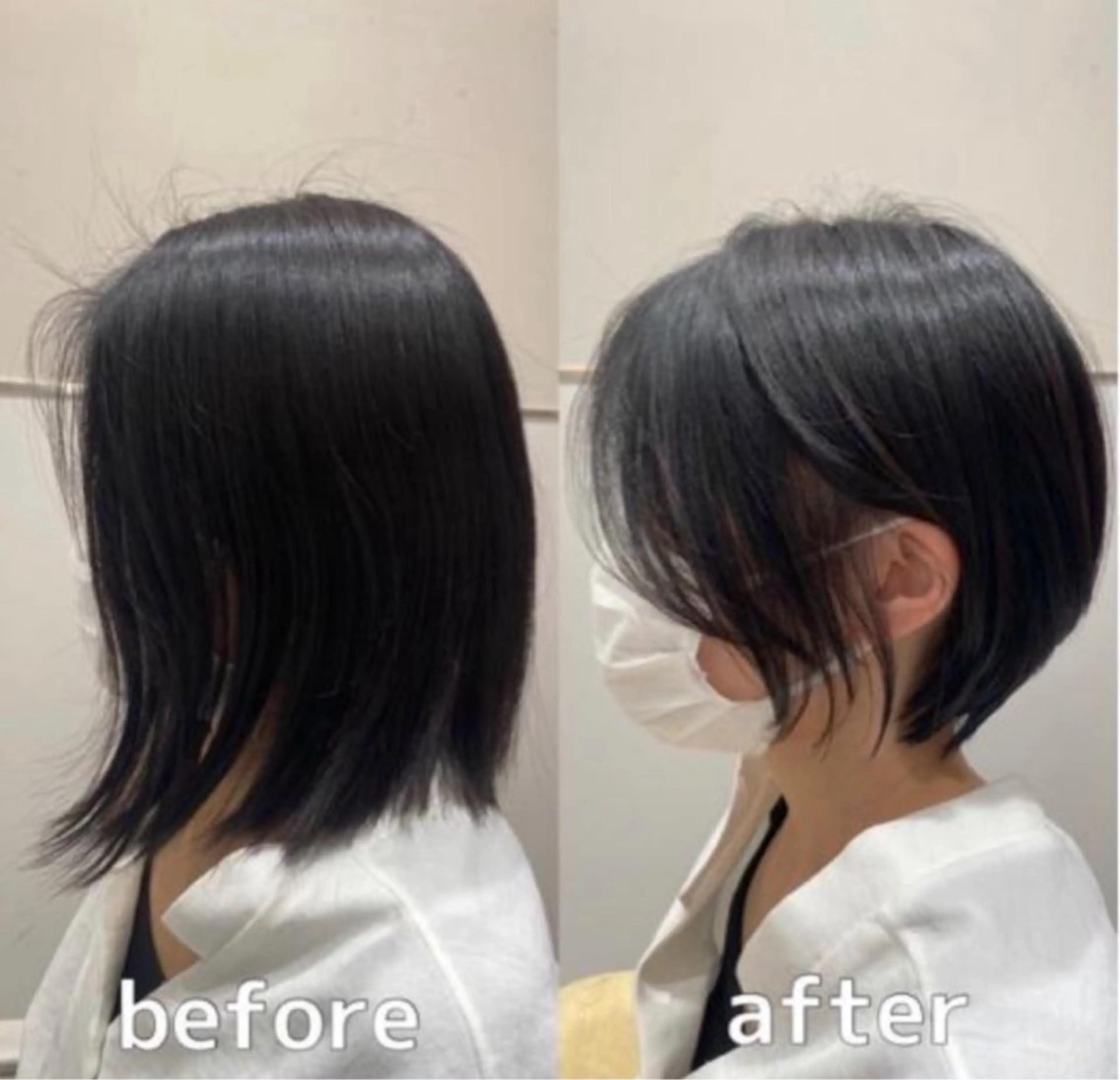 ショート レイヤーカット/ 顔まわり/アオイのヘアスタイル