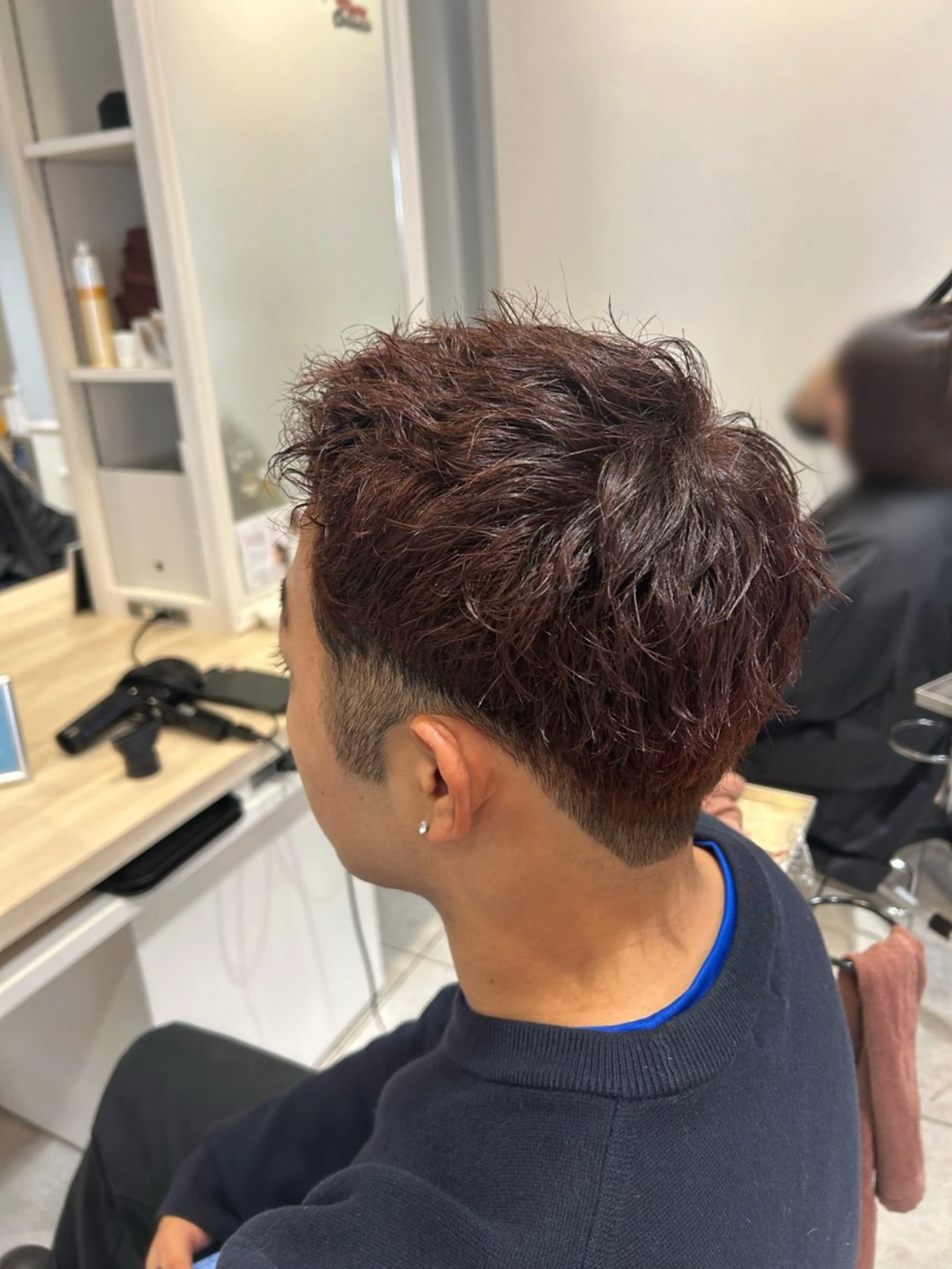 カラー メンズ ブラウンカラー 《.Xian》ミサキ /艶髪/メンズパーマのヘアスタイル