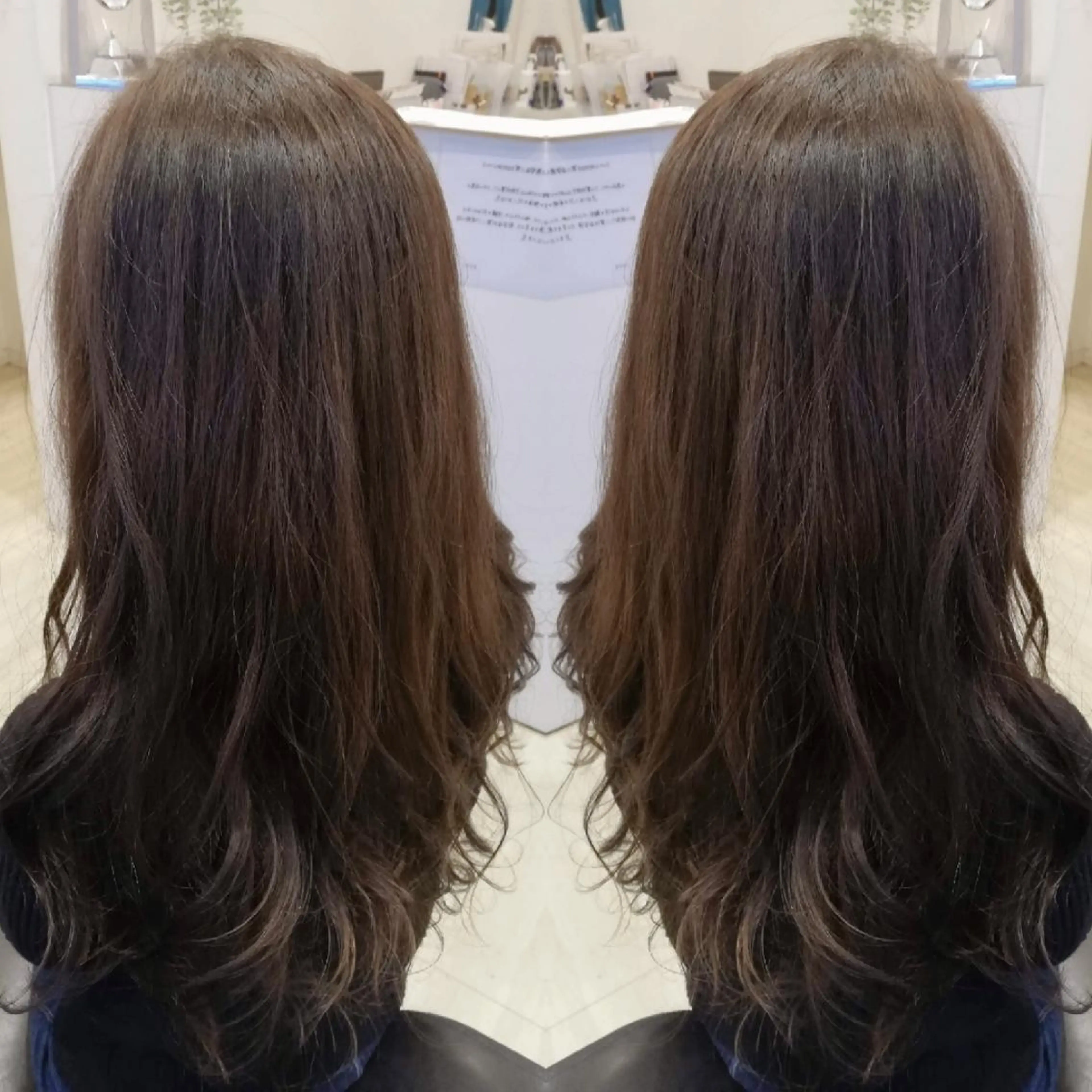 ロング カラー アッシュ シルバー シルバーアッシュ レイヤーカット 池田 恵久美のヘアスタイル