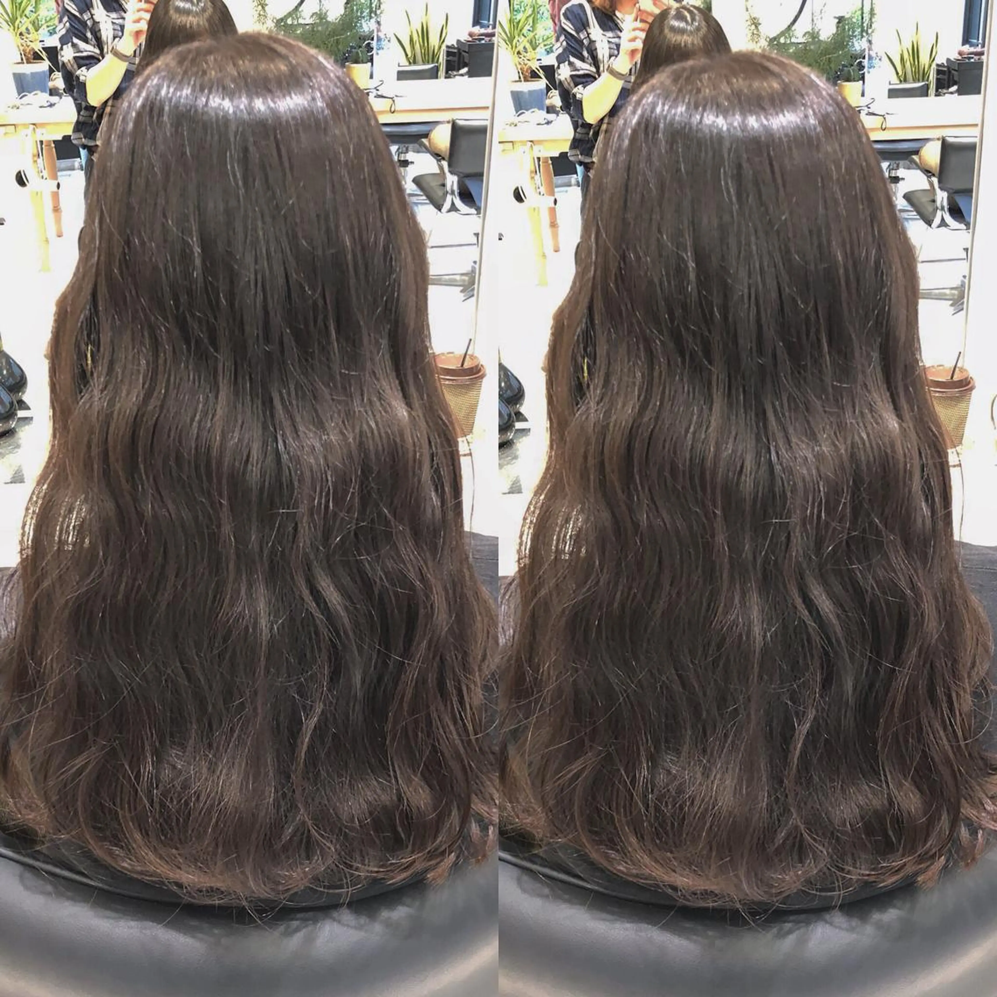 ロング カラー 透明感カラー イルミナカラー カット ヘアカラー トリートメント 荒木 依莉亜のヘアスタイル