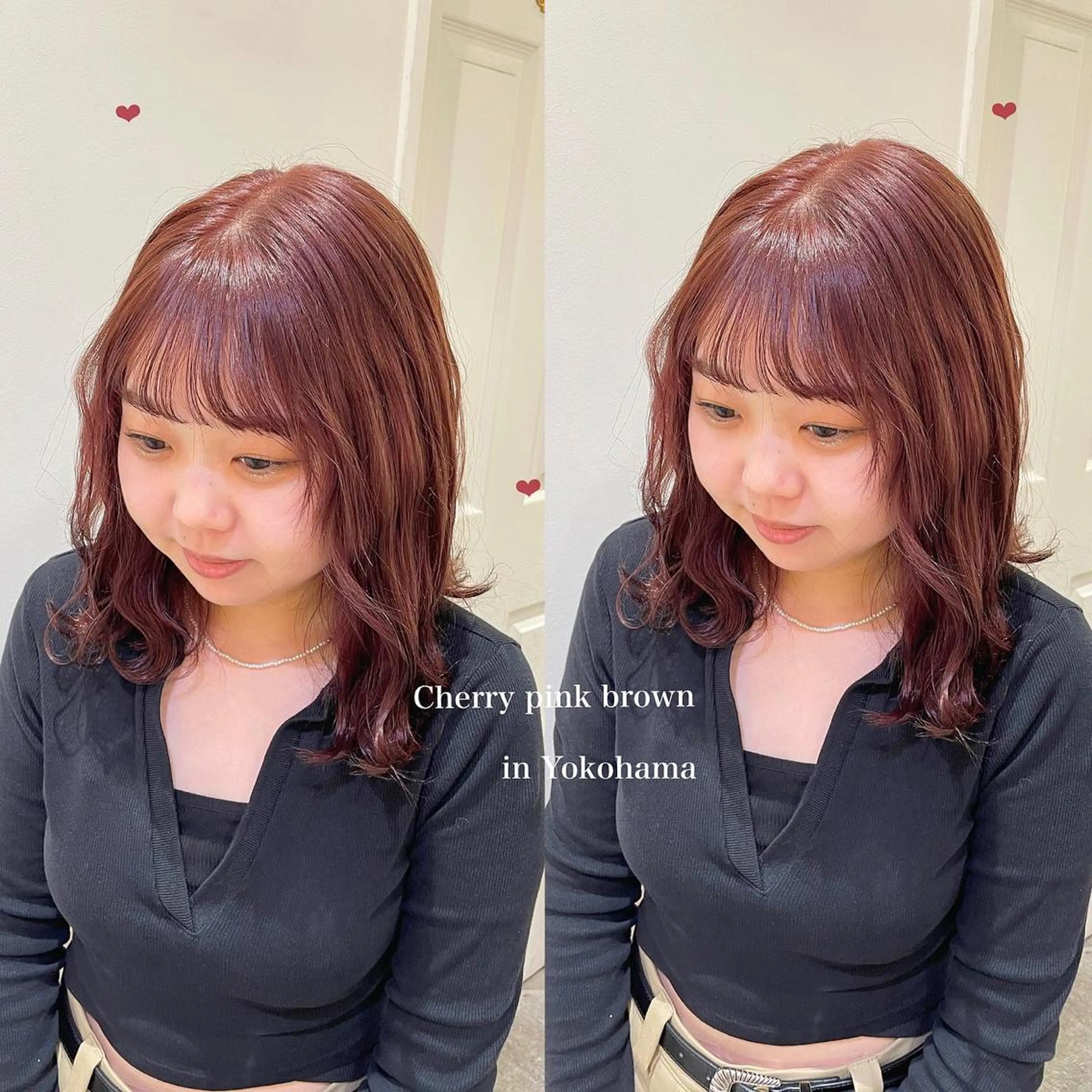 セミロング カラー ブリーチ ブリーチなしカラー ピンクカラー エクステ/ハイトーン 🐏☁️miminaのヘアスタイル