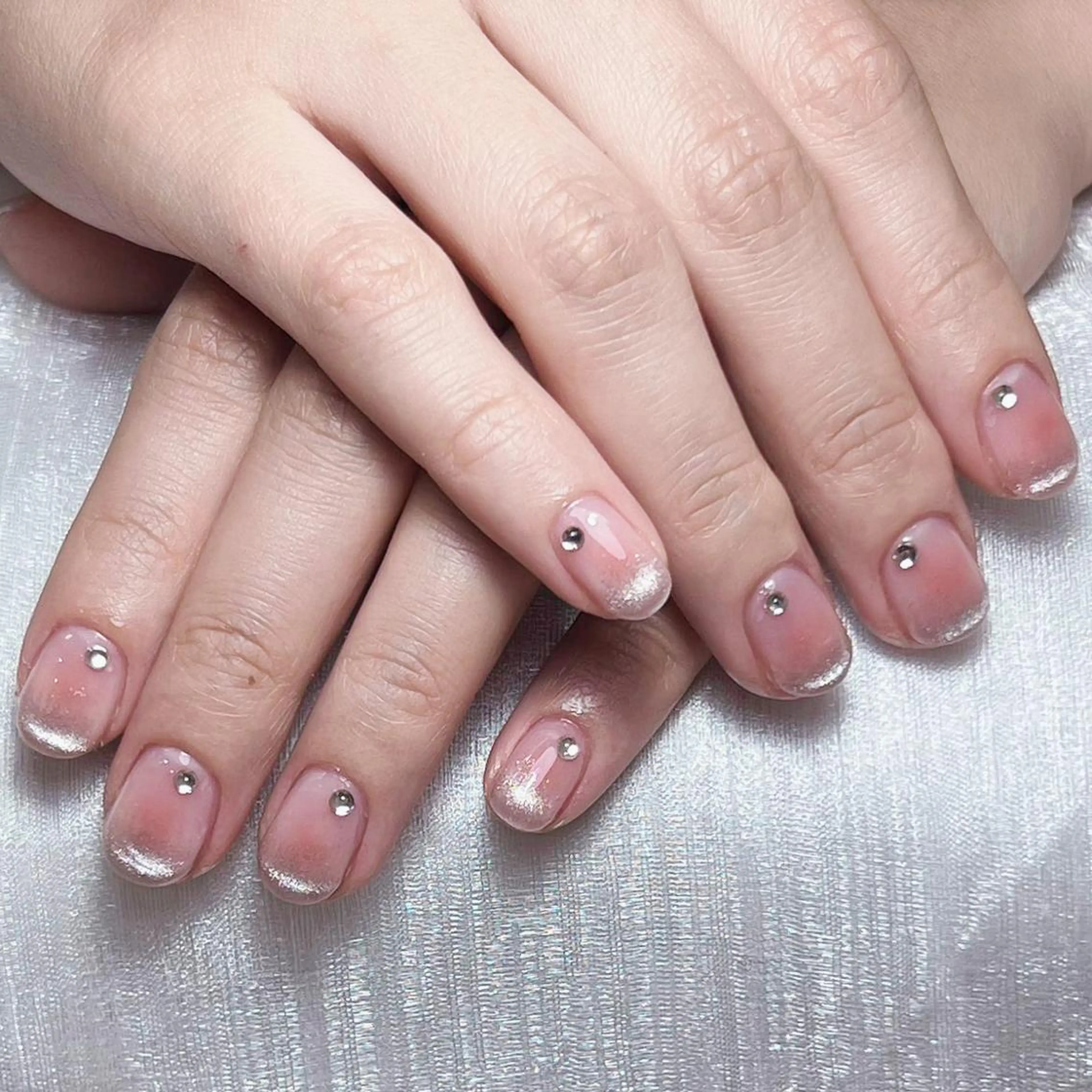 ネイル アートネイル オーロラネイル ガーリー キラキラネイル マグネットネイル Diamond NAIL💝のネイルデザイン