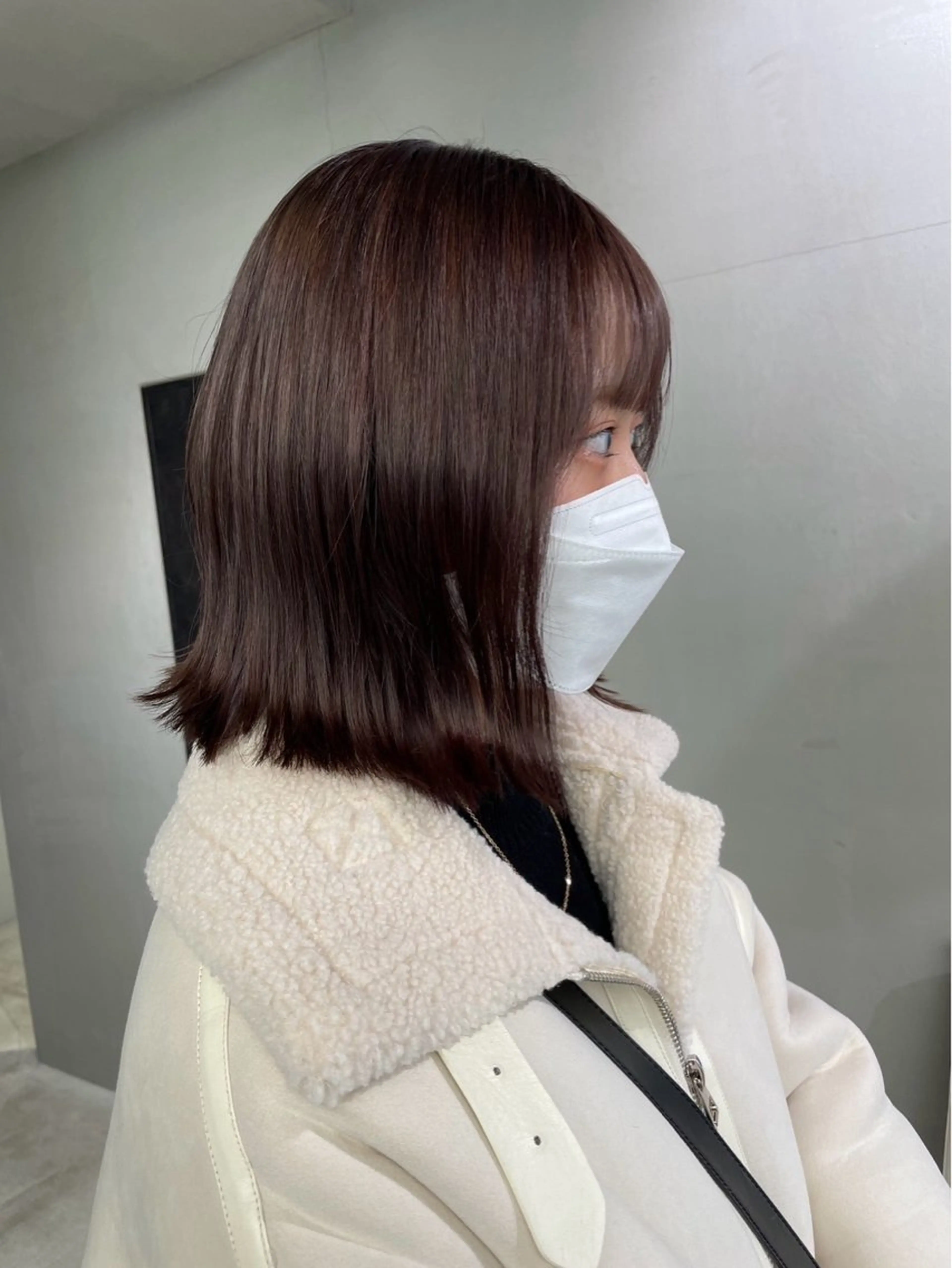 ミディアム カラー カット ヘアカラー 🤎渋谷髪質改善 ｜mei🤎のヘアスタイル