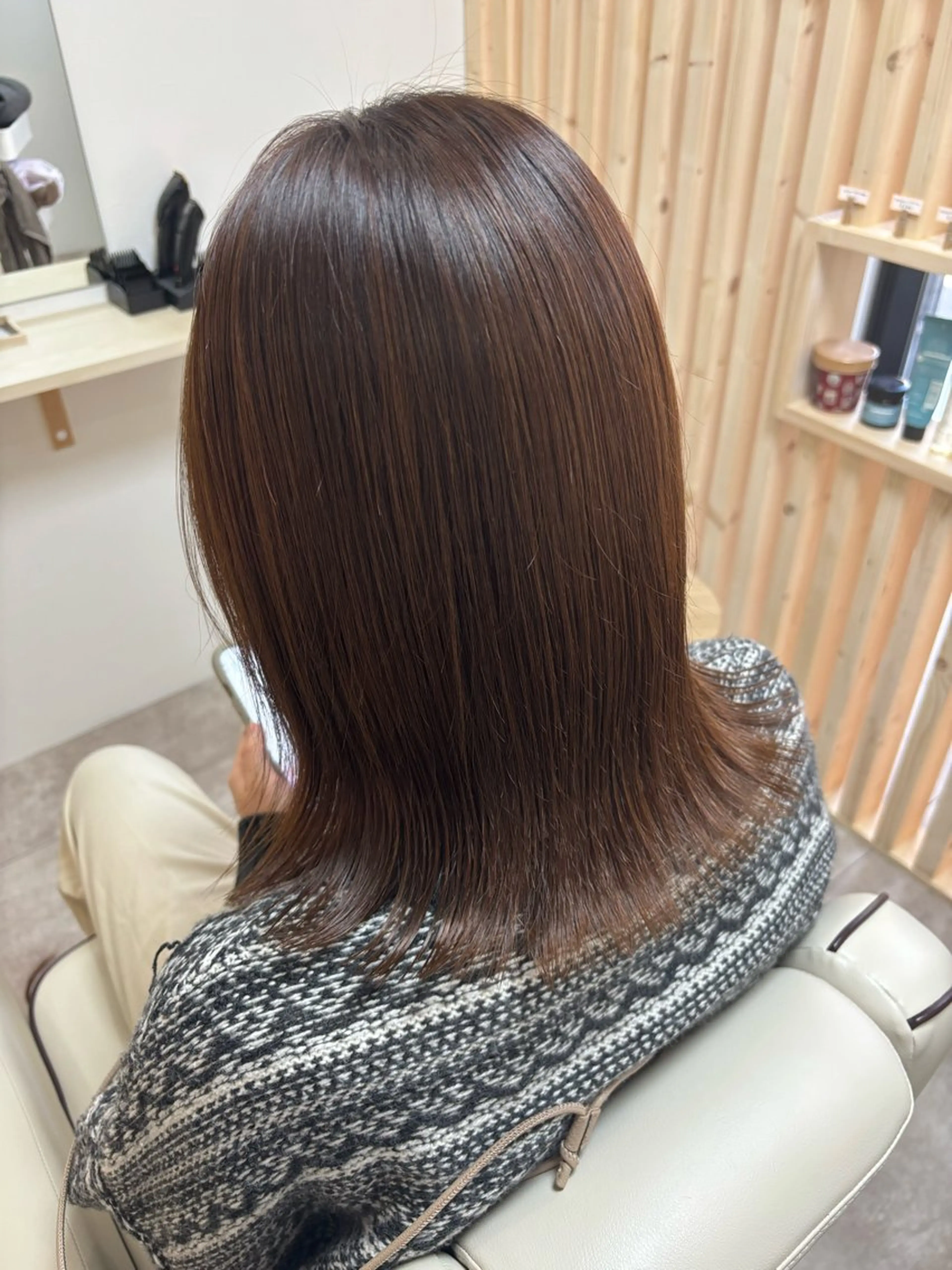 ミディアム カラー カット ヘアカラー トリートメント hair salon  Garance所属・akane/大和田 駅/ Garanceのヘアスタイル