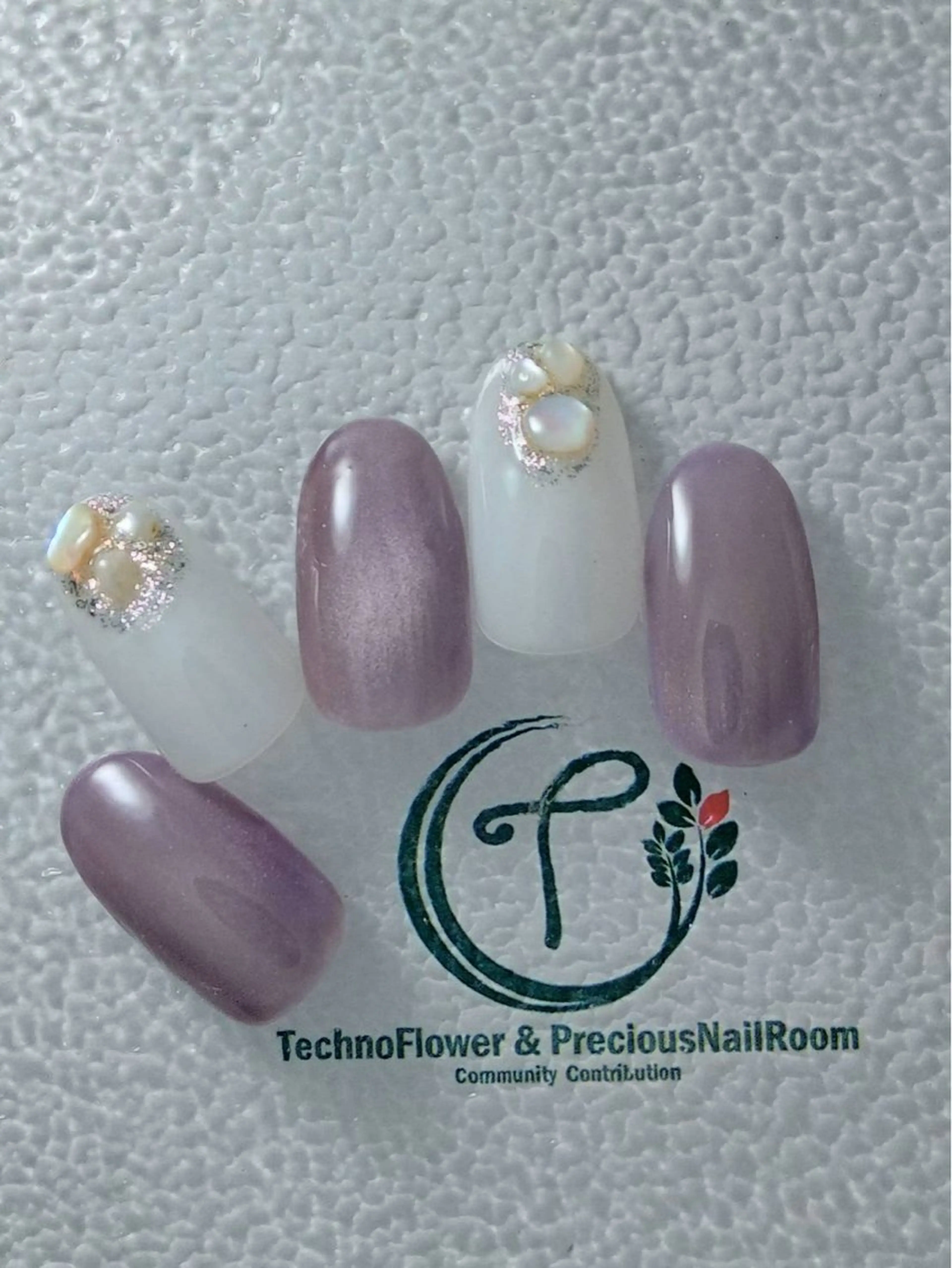 ネイル フラワーネイル ハンドネイル precious nail room所属・precious nail roomのネイルデザイン