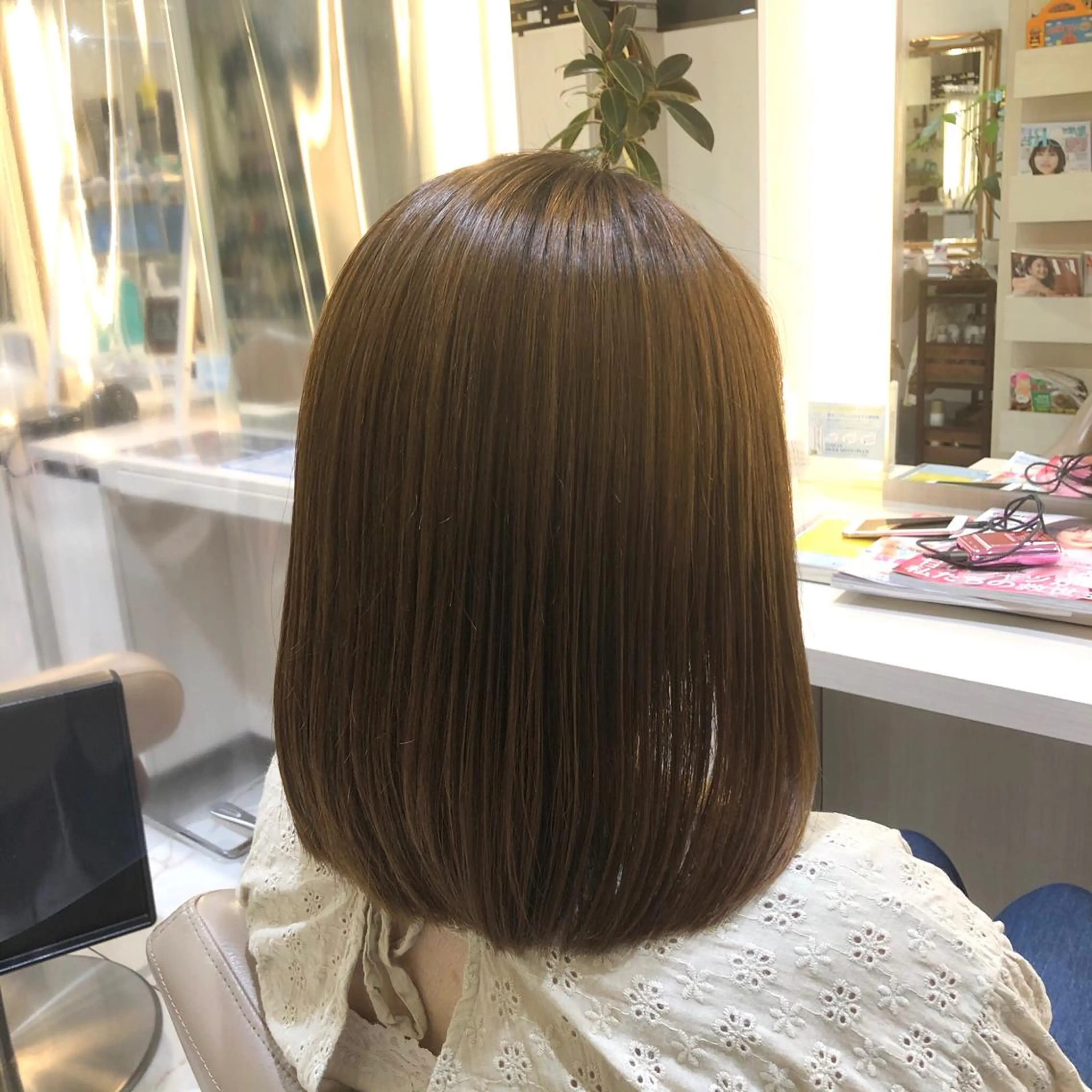 ショート パーマ くせ毛 縮毛矯正 安井　昴 💫ブリーチ縮毛矯正のヘアスタイル