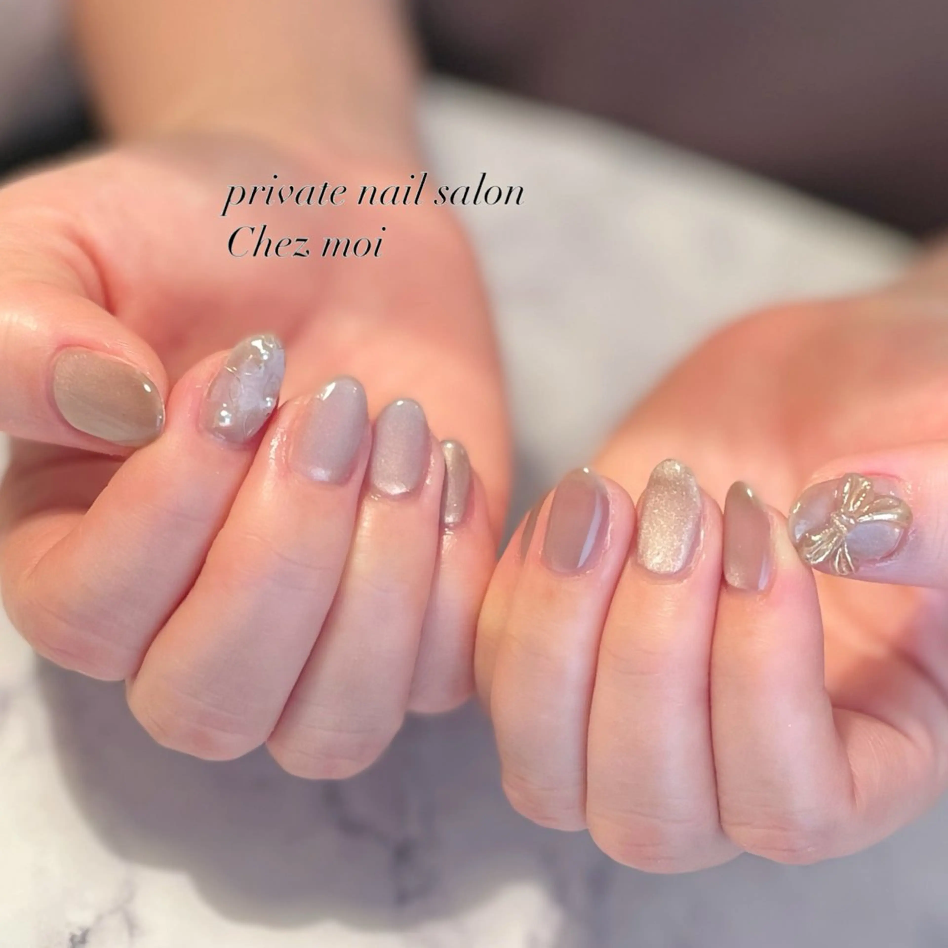 ネイル フラワーネイル リボン KOMINE TOMOKOのネイルデザイン