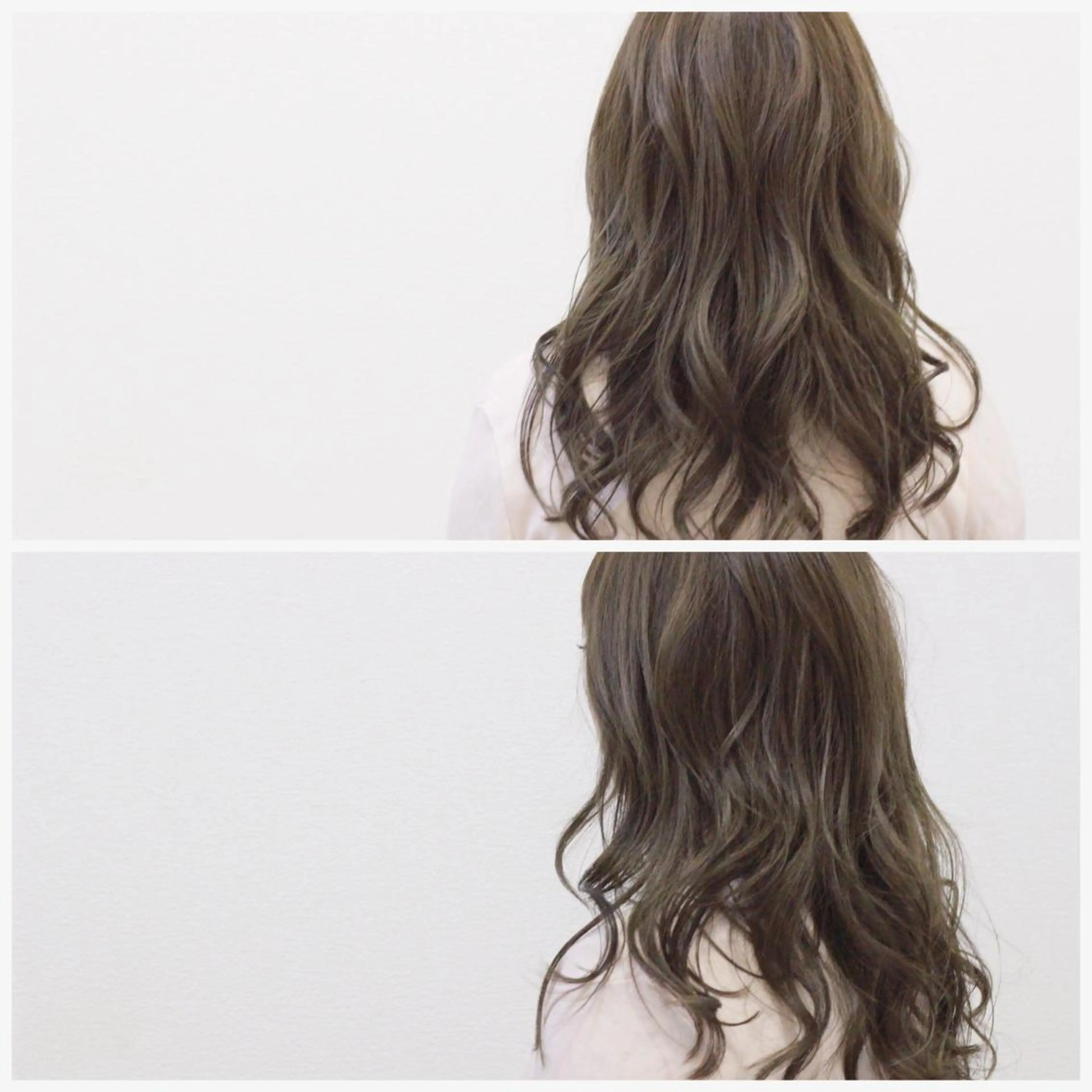 ロング カラー アッシュ アッシュグレー ハイトーンカラー ヘアカラー Viage （ビアージュ）のヘアスタイル