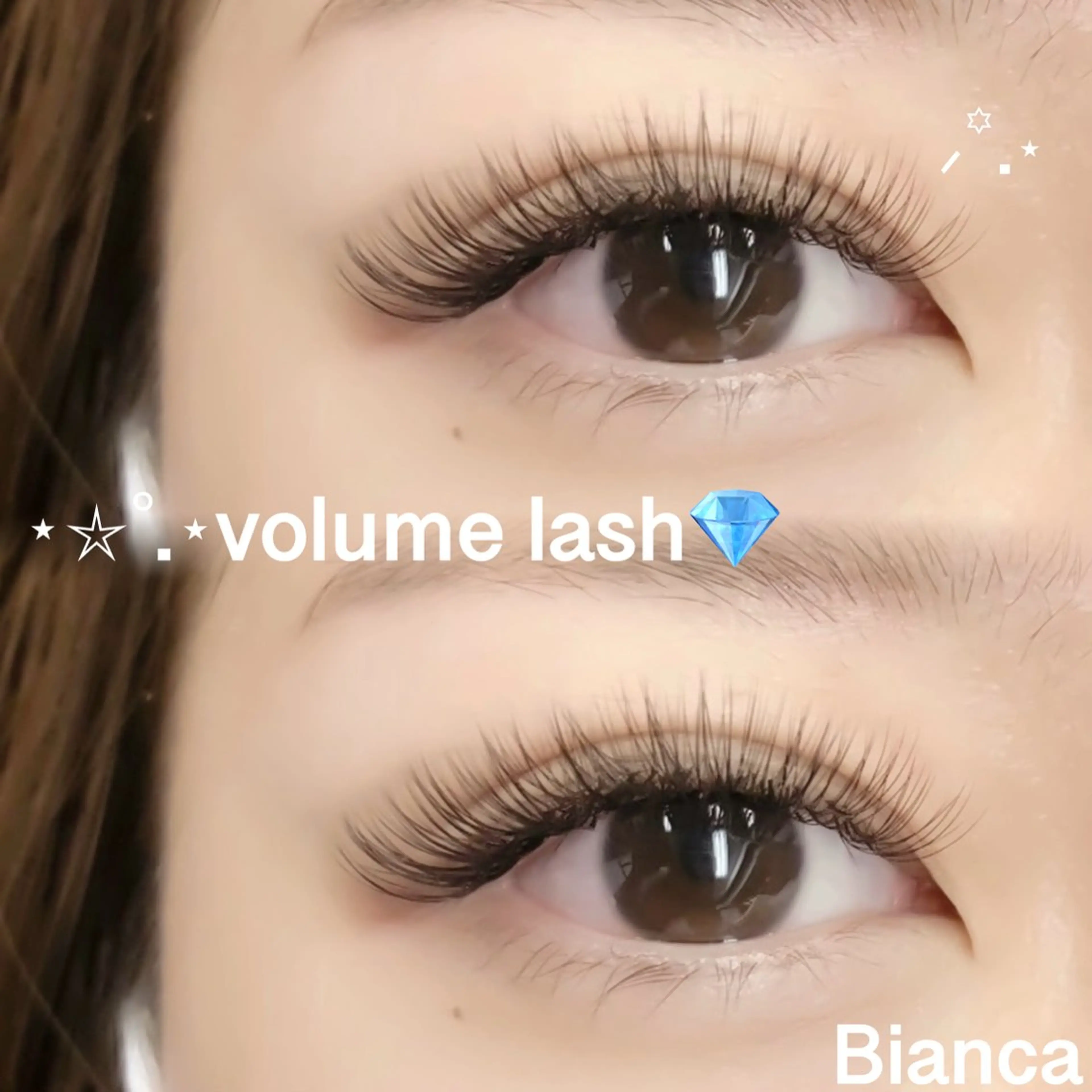 マツエク・マツパ ボリュームラッシュ ⟡.·Bianca アビコ 🎀のマツエク・マツパデザイン