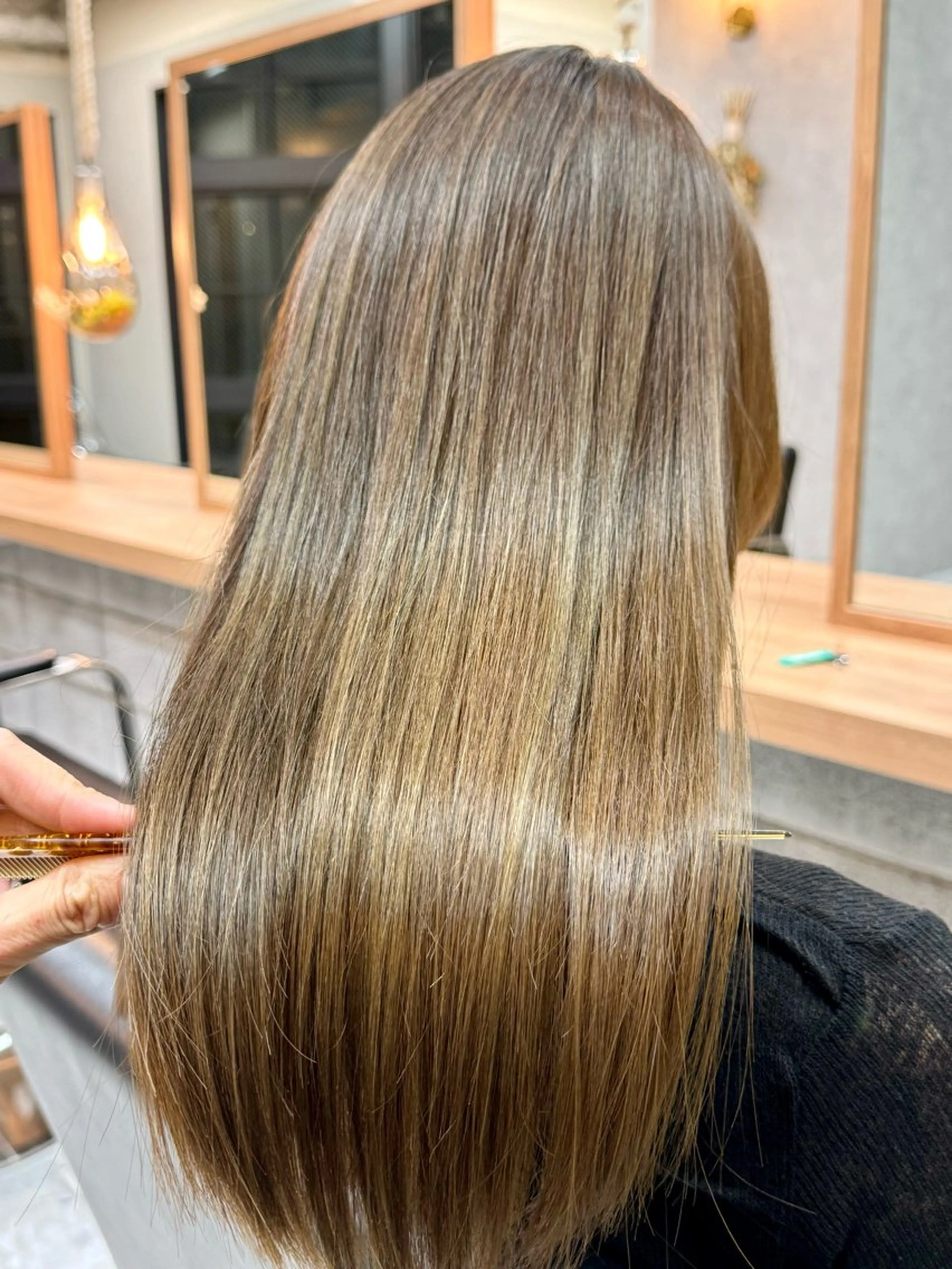 ロング カラー カット ヘアカラー トリートメント 髪質改善×METEO 店長 貞松直也のヘアスタイル