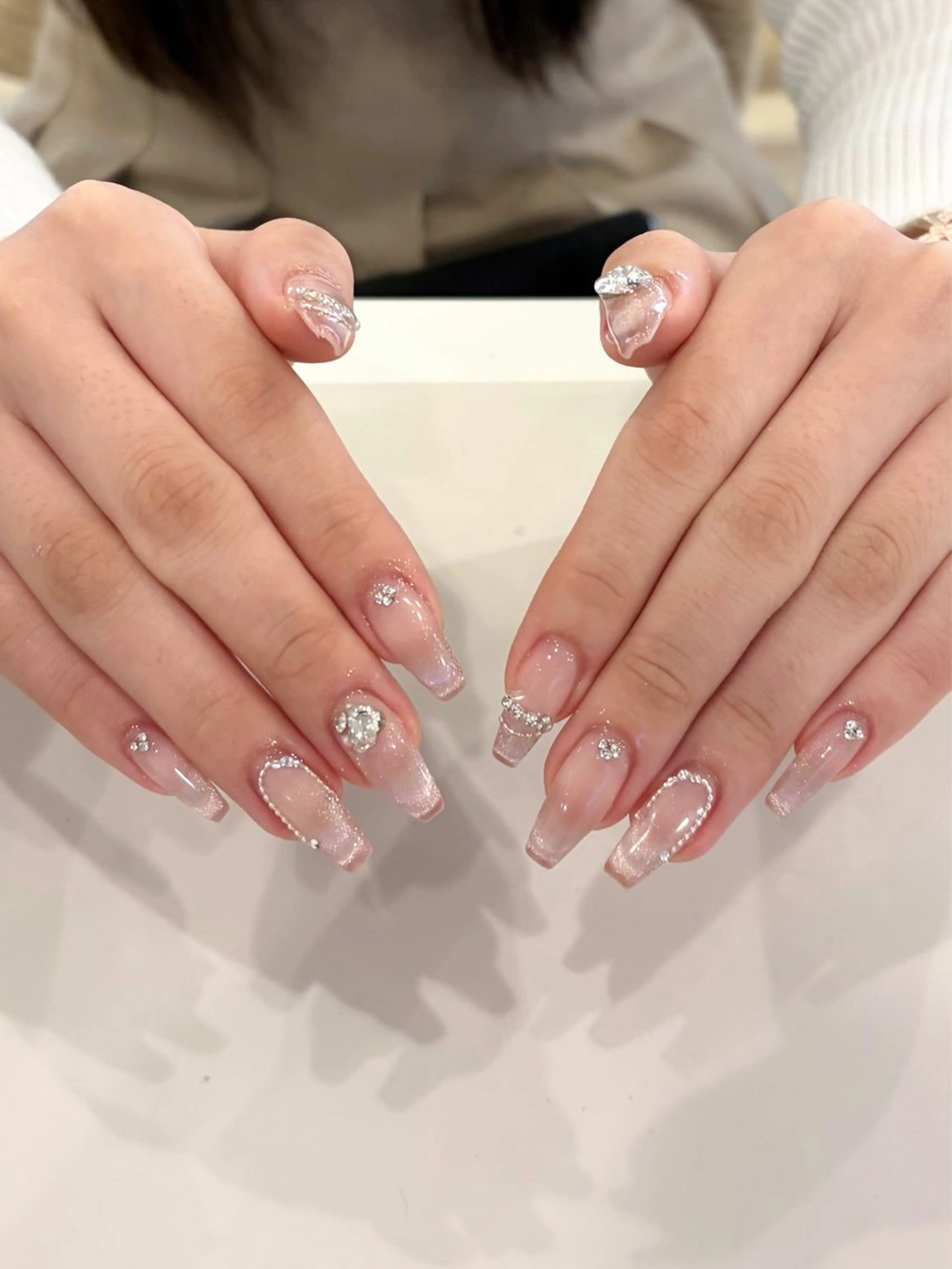 ネイル マグネットネイル ハンドネイル 岡崎 佑香のネイルデザイン