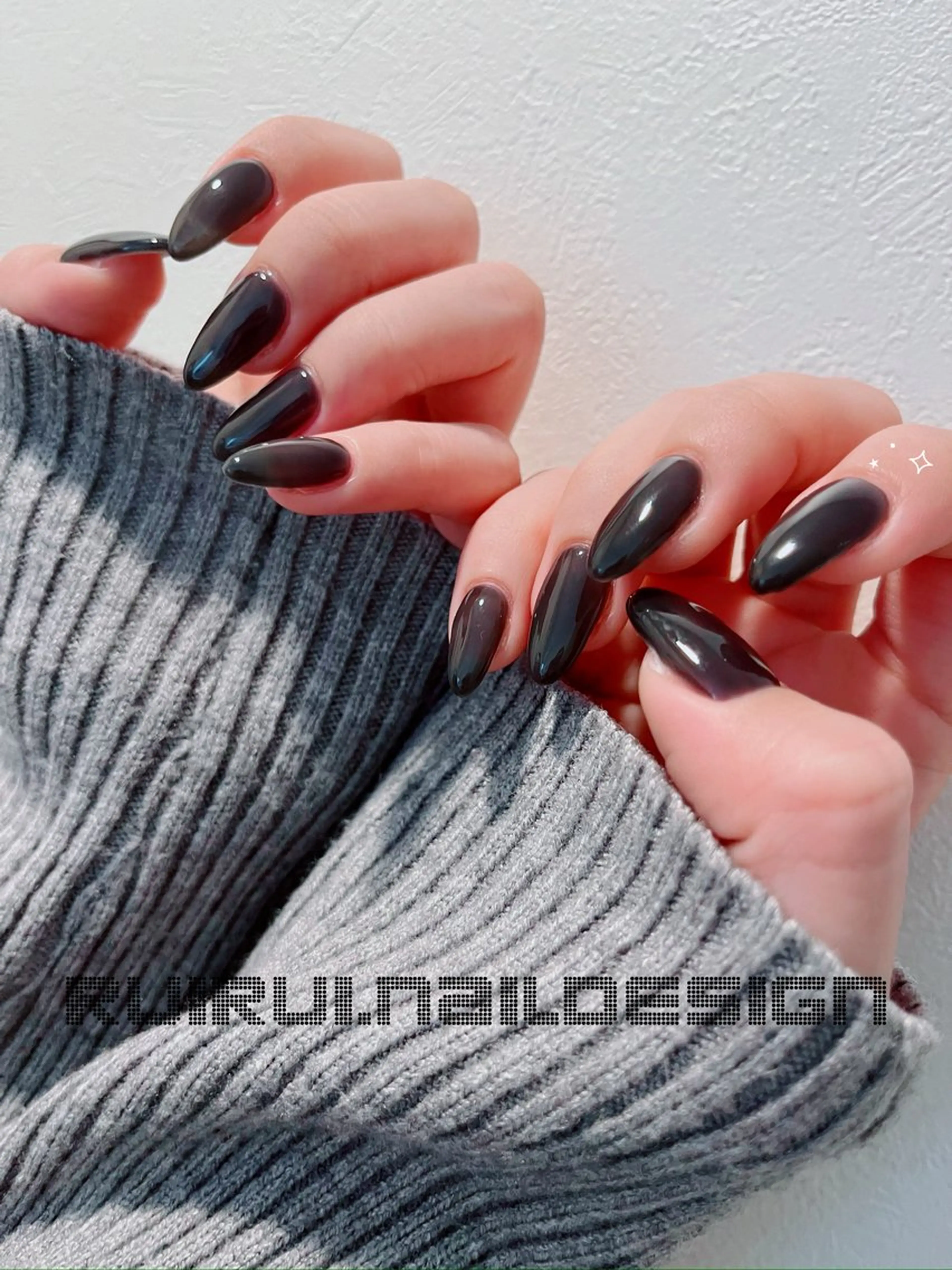 ネイル ジェルネイル ハート ワンカラーネイル シンプルネイル ハンドネイル ruirui.naildesign所属・RUI ☆のネイルデザイン