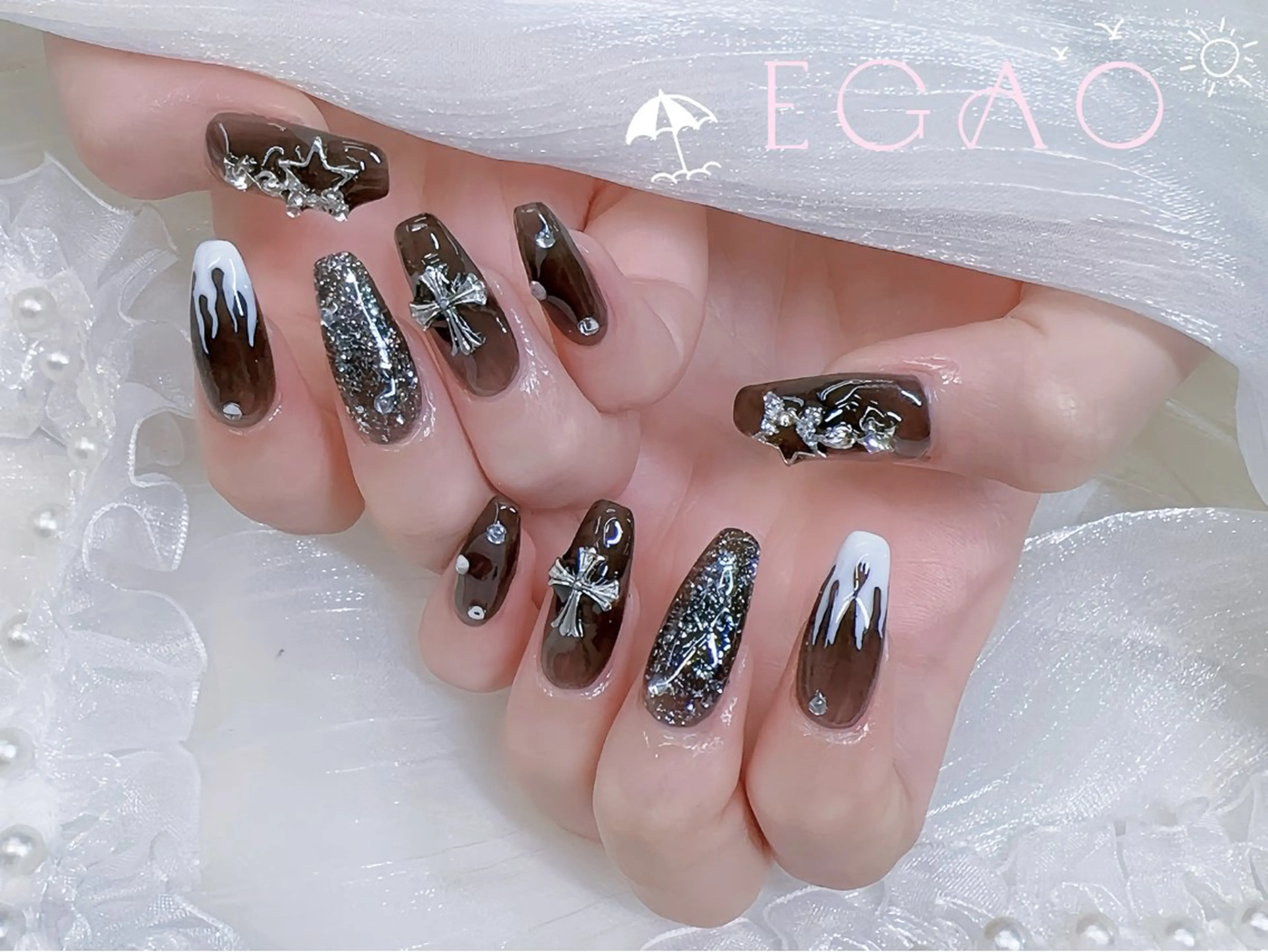 ネイル アートネイル フットネイル フレンチネイル ジェルネイル グラデーション ハンドネイル Egao Nail Salonのネイルデザイン