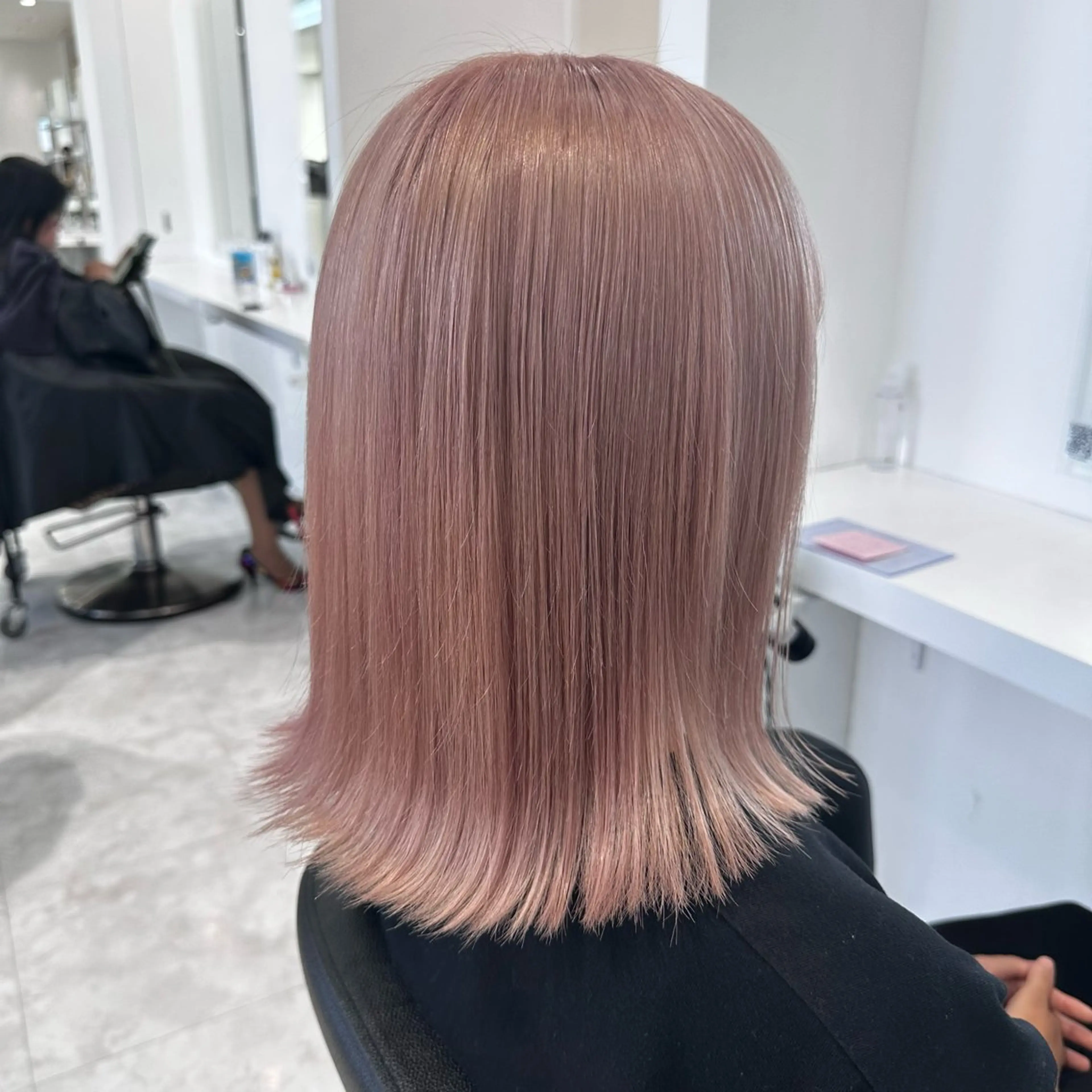 セミロング ヘアカラー ♡上品韓国髪♡ブラ ウン/SAYATOのヘアスタイル