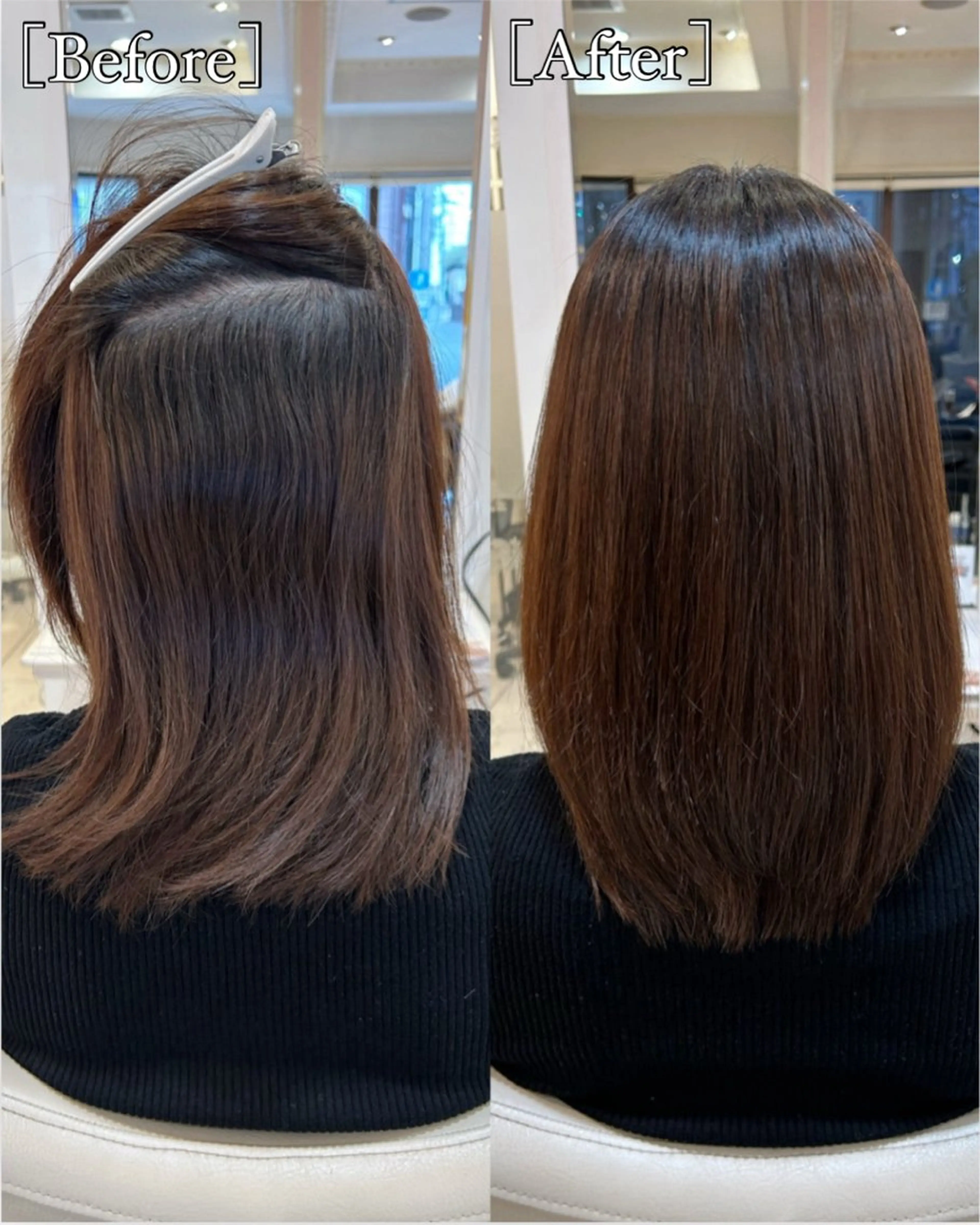 ミディアム 縮毛矯正 カット 縮毛矯正 トリートメント 高橋 佑のヘアスタイル