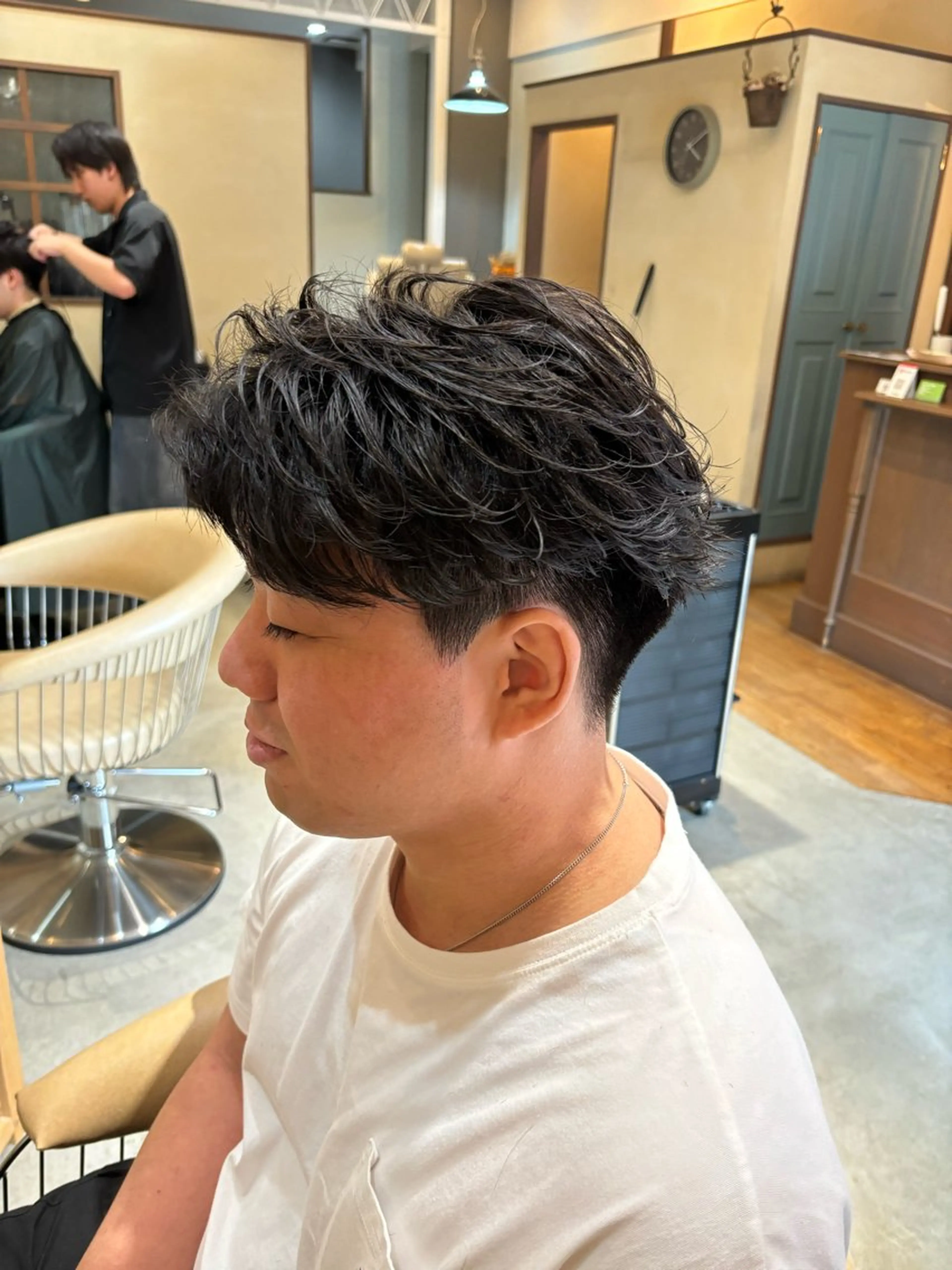 ショート メンズ カット パーマ 鹿児島 TSUBASAのヘアスタイル