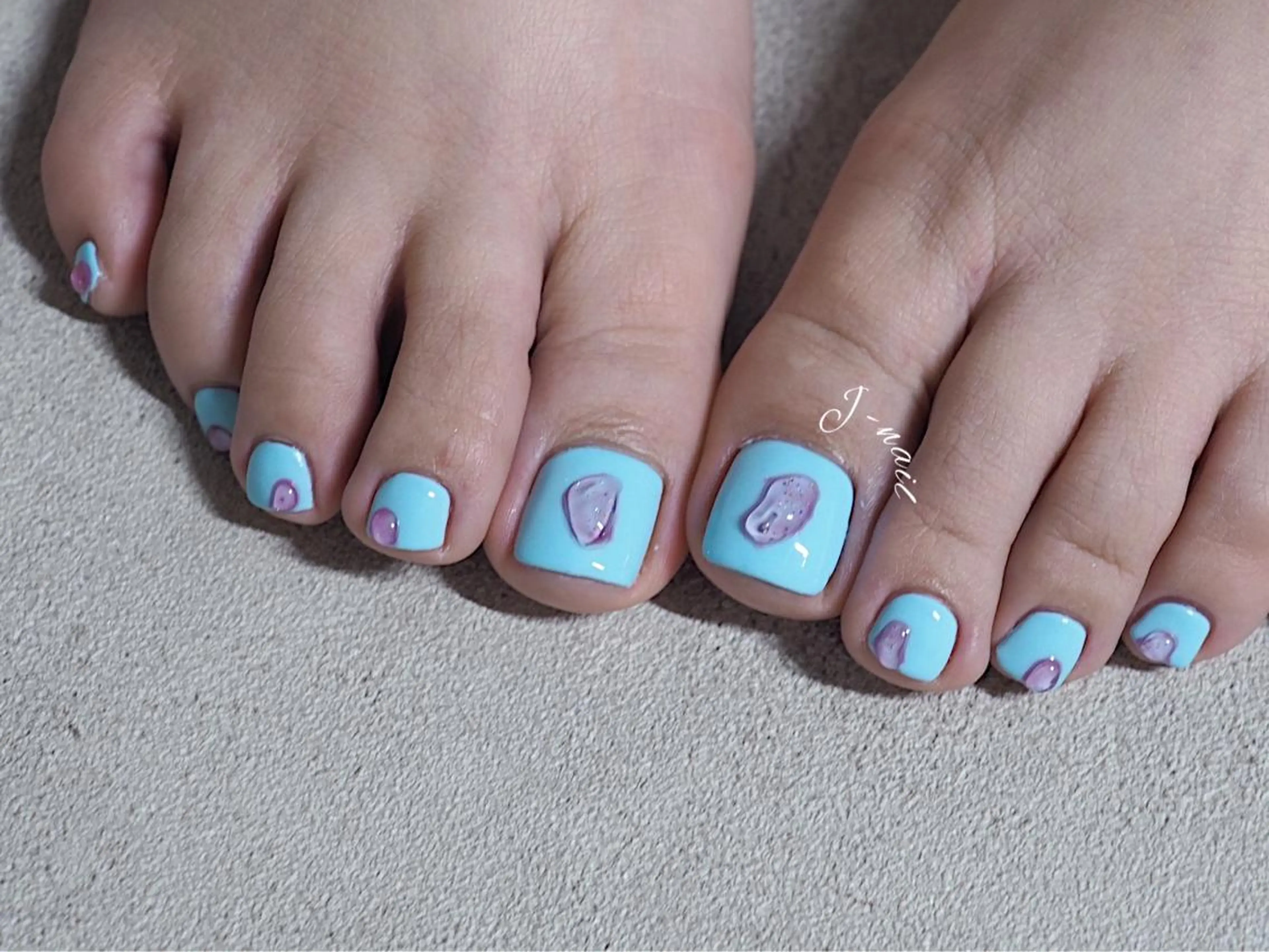 ジェルアート10本フットネイル☆の写真