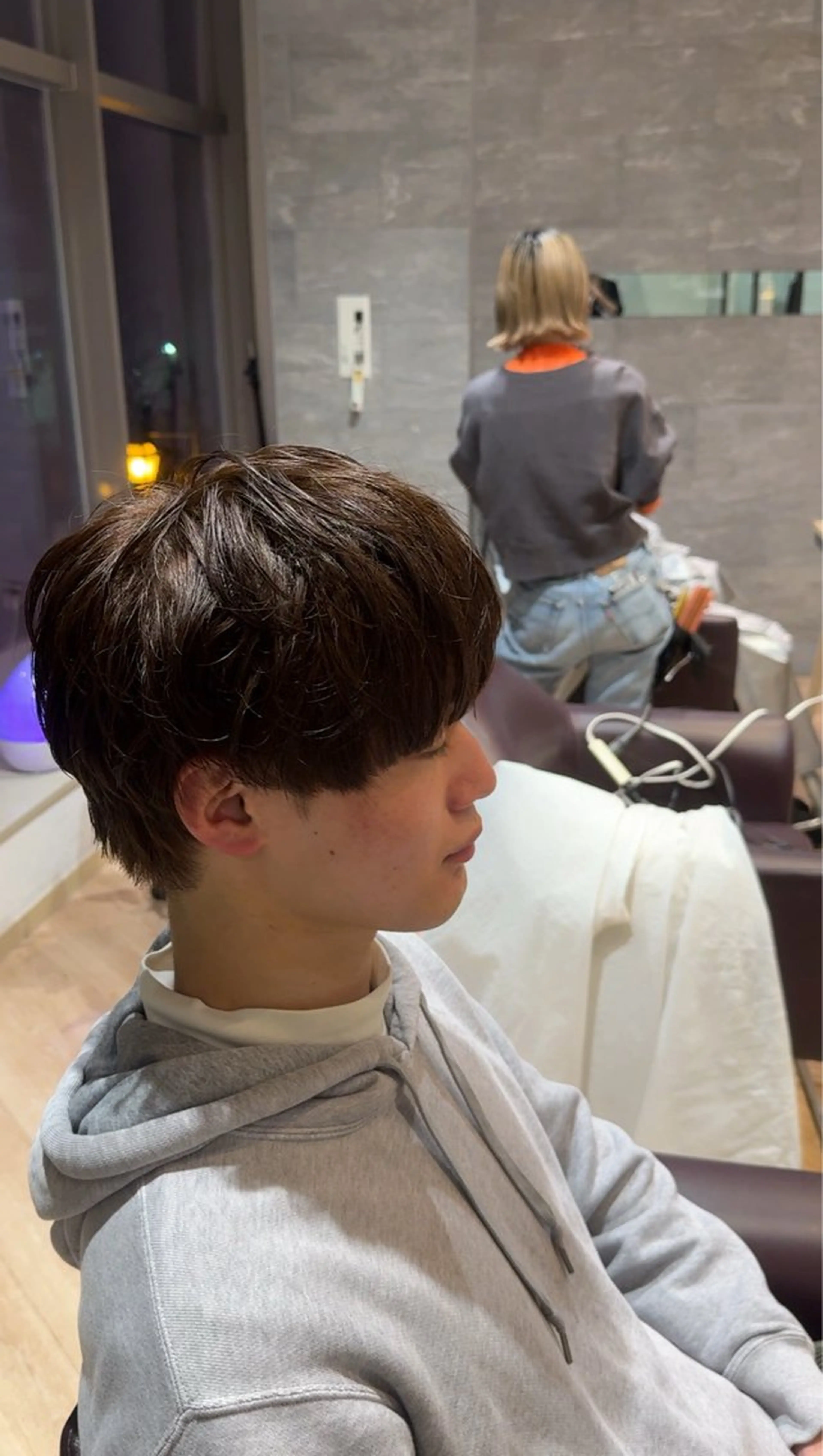 ショート カラー メンズ マッシュ メンズ特化/ センターパート/八谷のヘアスタイル