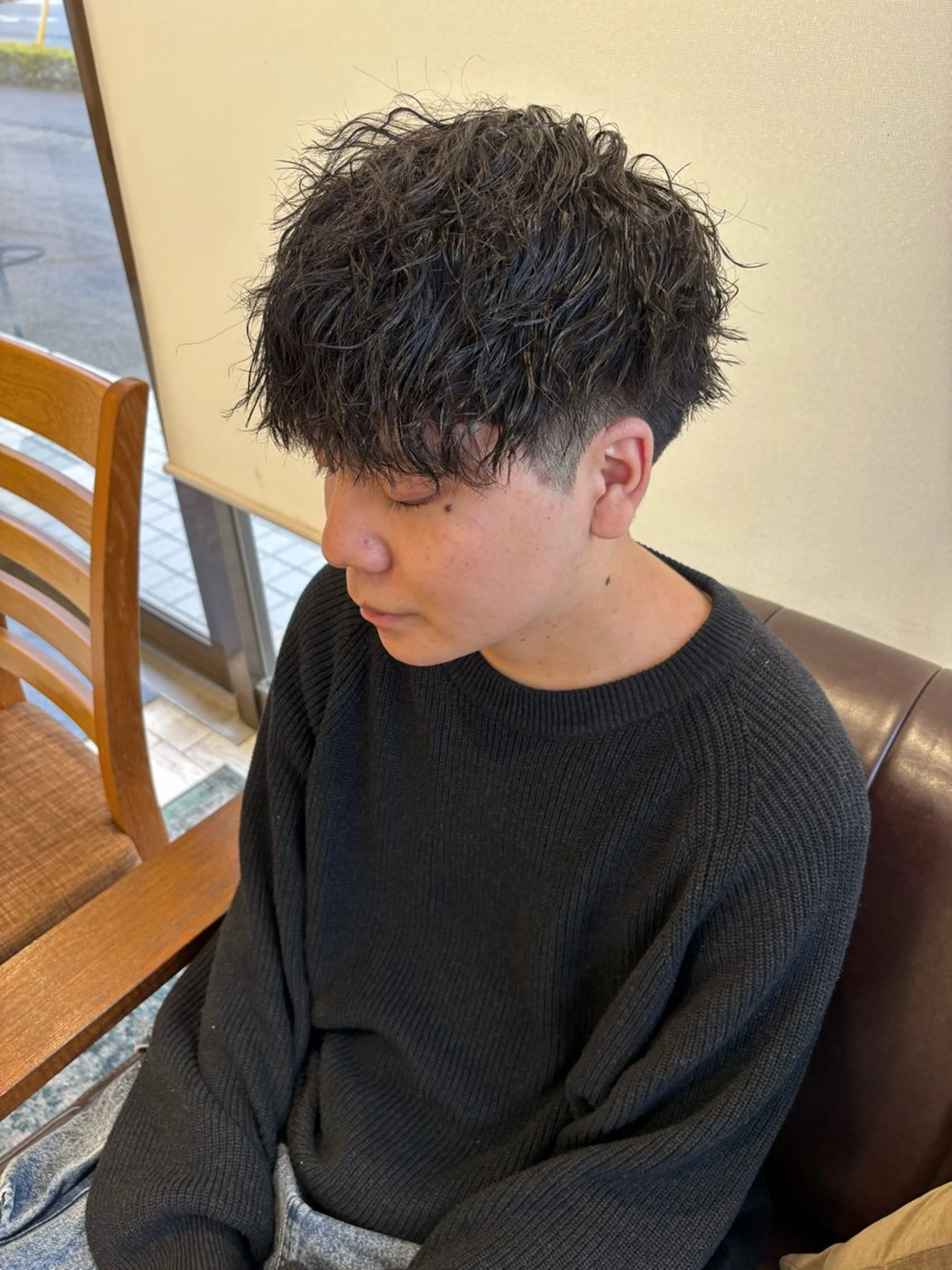 メンズカット＋ツイストスパイラルパーマの写真