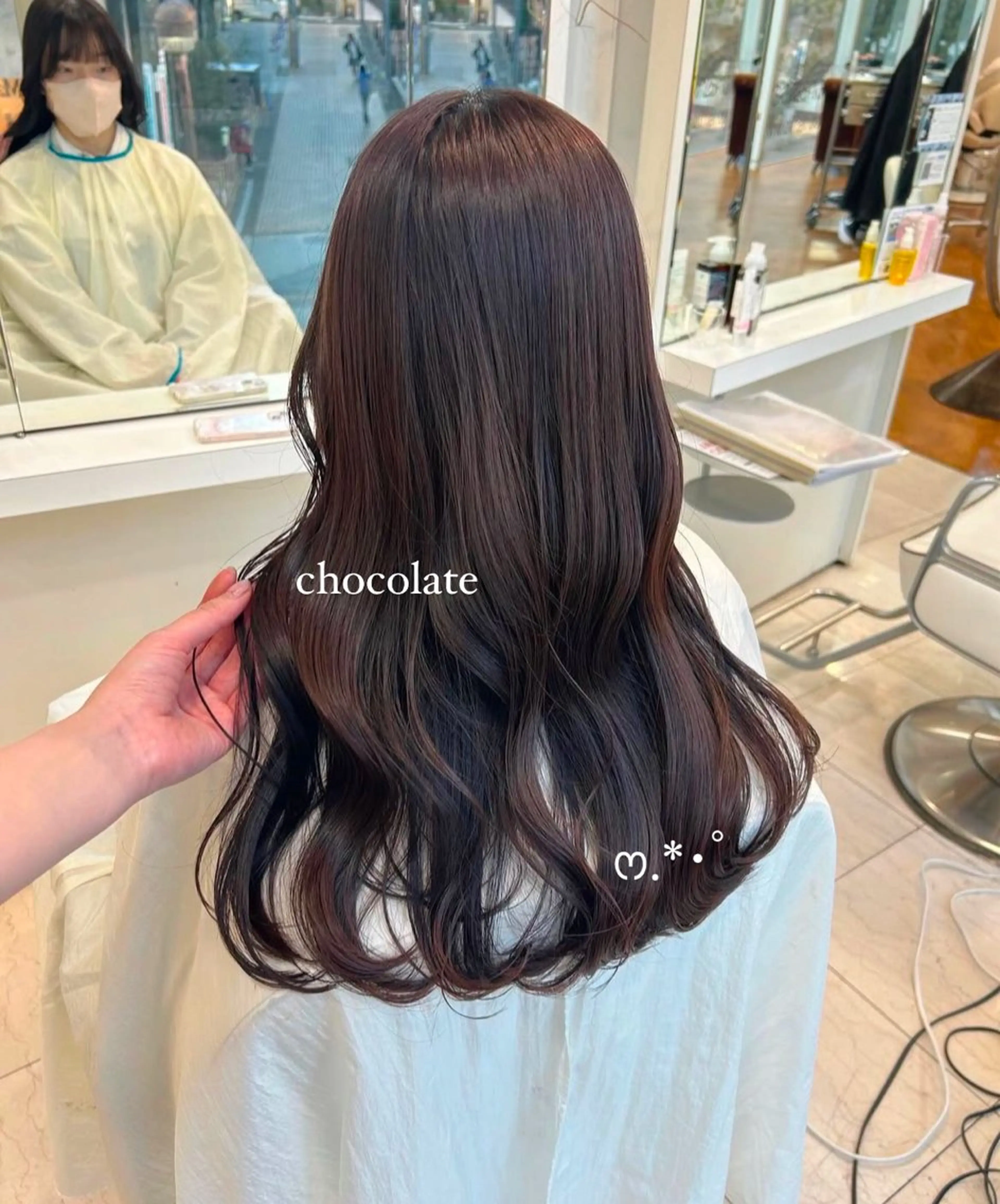 ロング ありむらもえ/ 透明感カラーのヘアスタイル