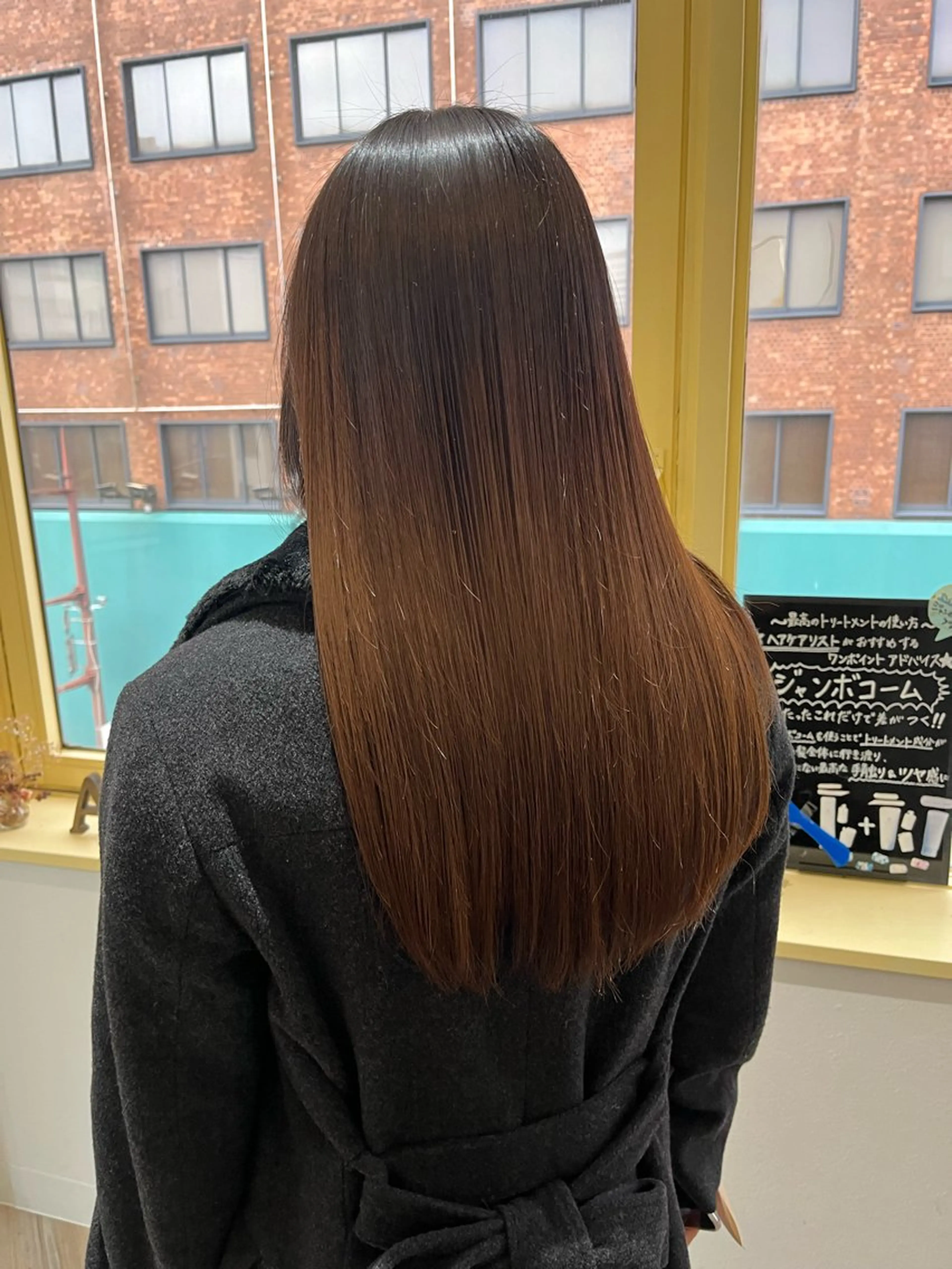 ロング カラー ヘアカラー トリートメント ワタイショウタ 髪質改善✨眉毛サロンのヘアスタイル