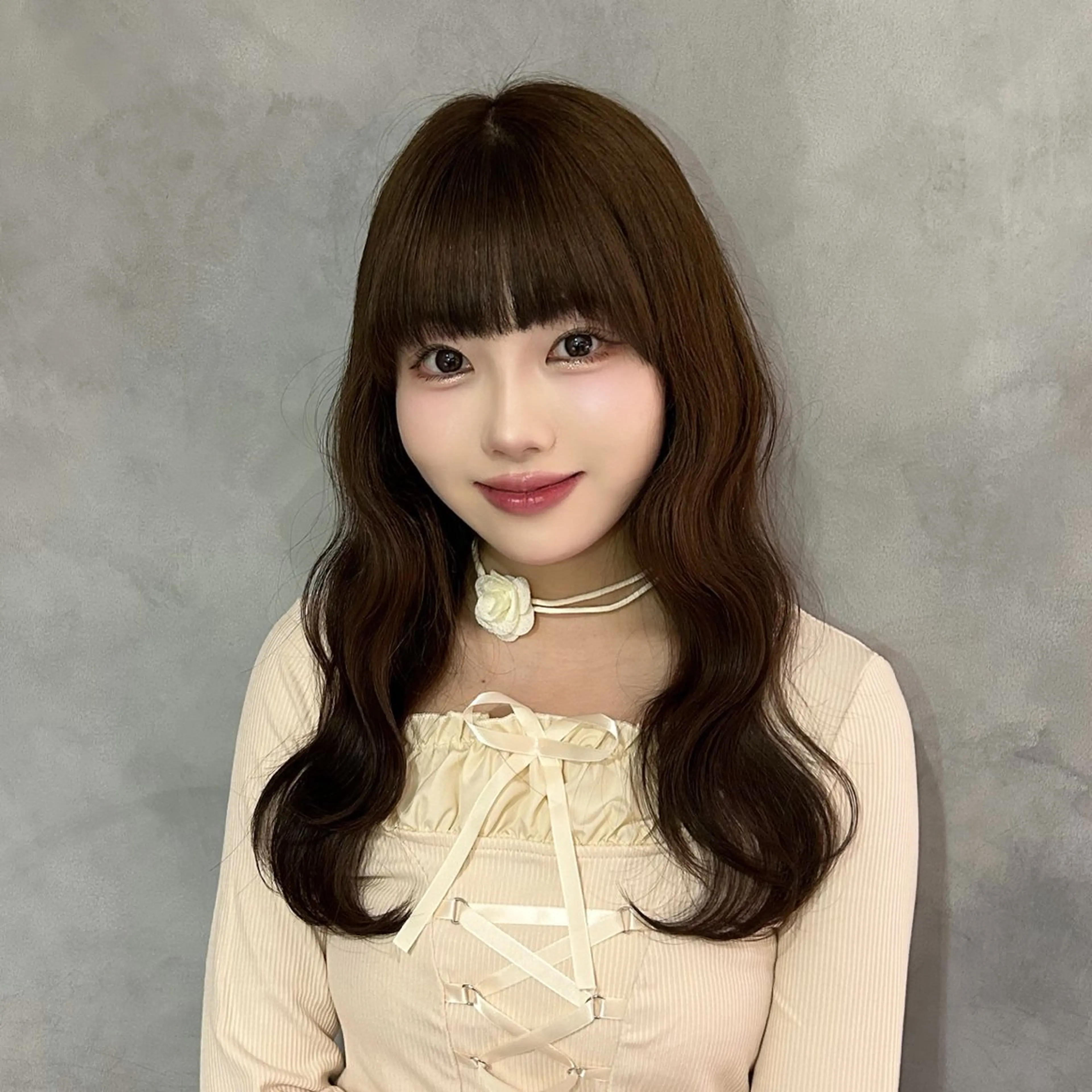 ロング 谷 亜澄のヘアスタイル
