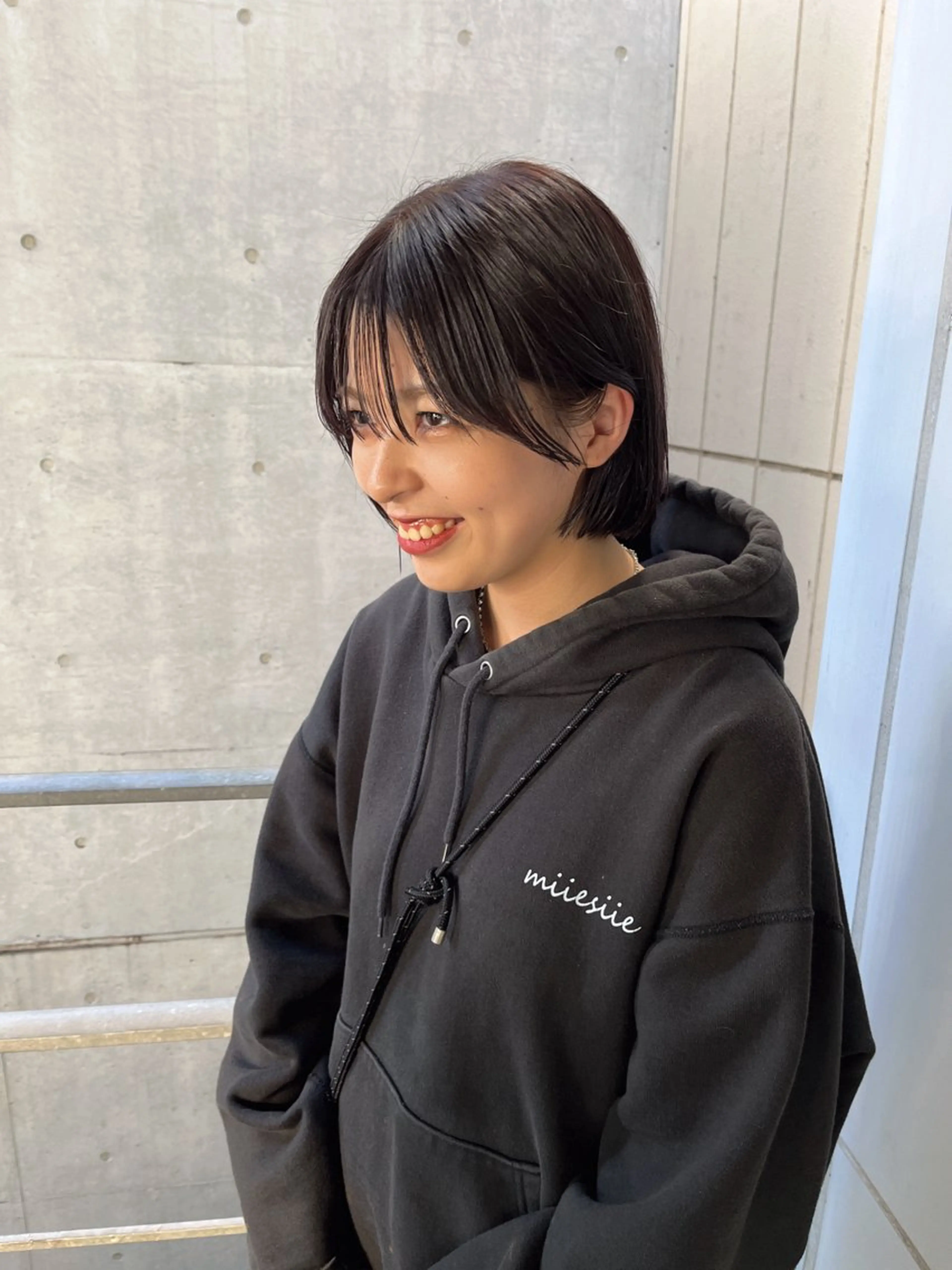 ショート カラー 透明感カラー うざバング カット ヘアカラー benji仙台所属・KOKI/ ボブ/ パーマ/透明感カラーのヘアスタイル