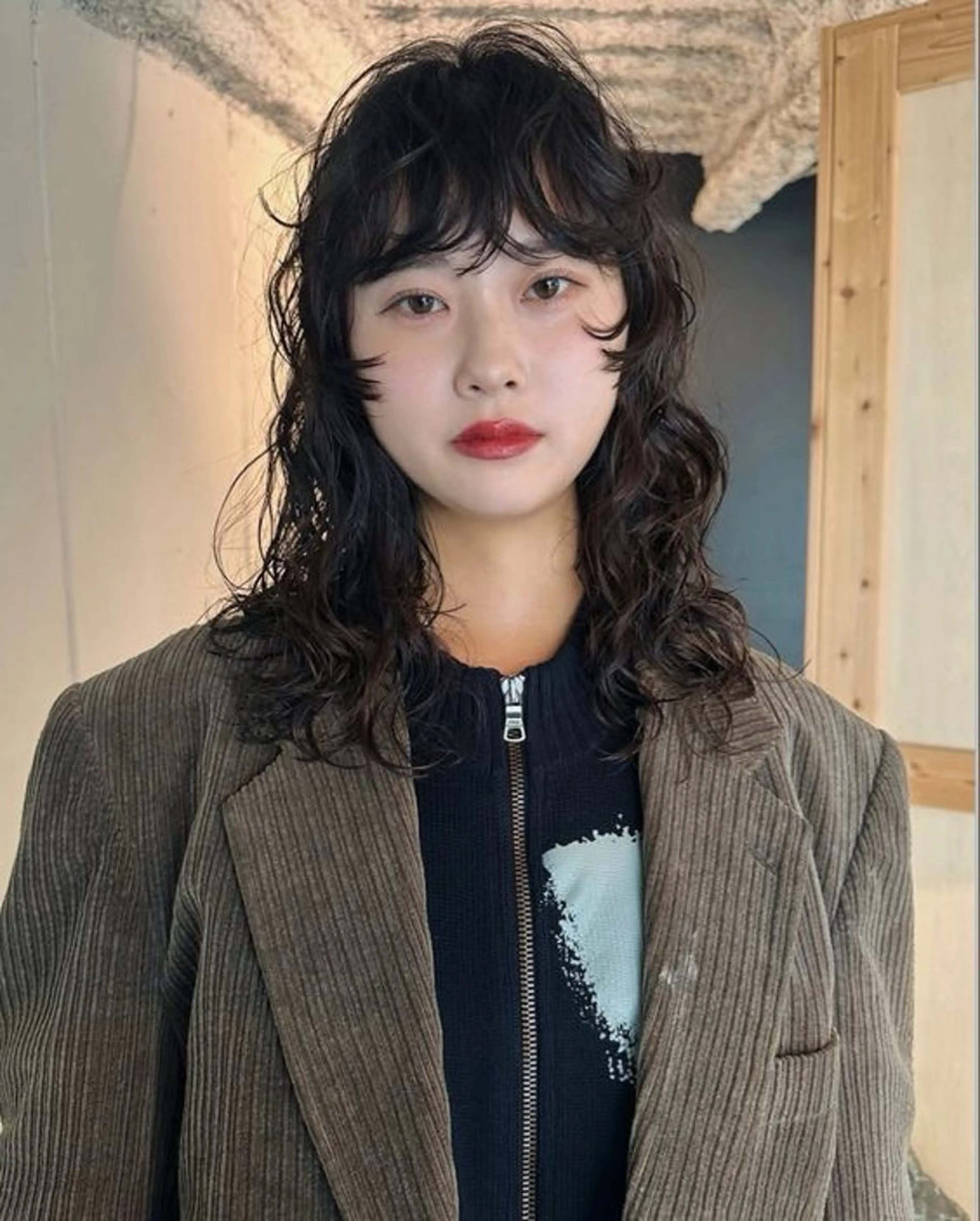 ミディアム レイヤー/顔周り/ 透明感/ののか💞のヘアスタイル