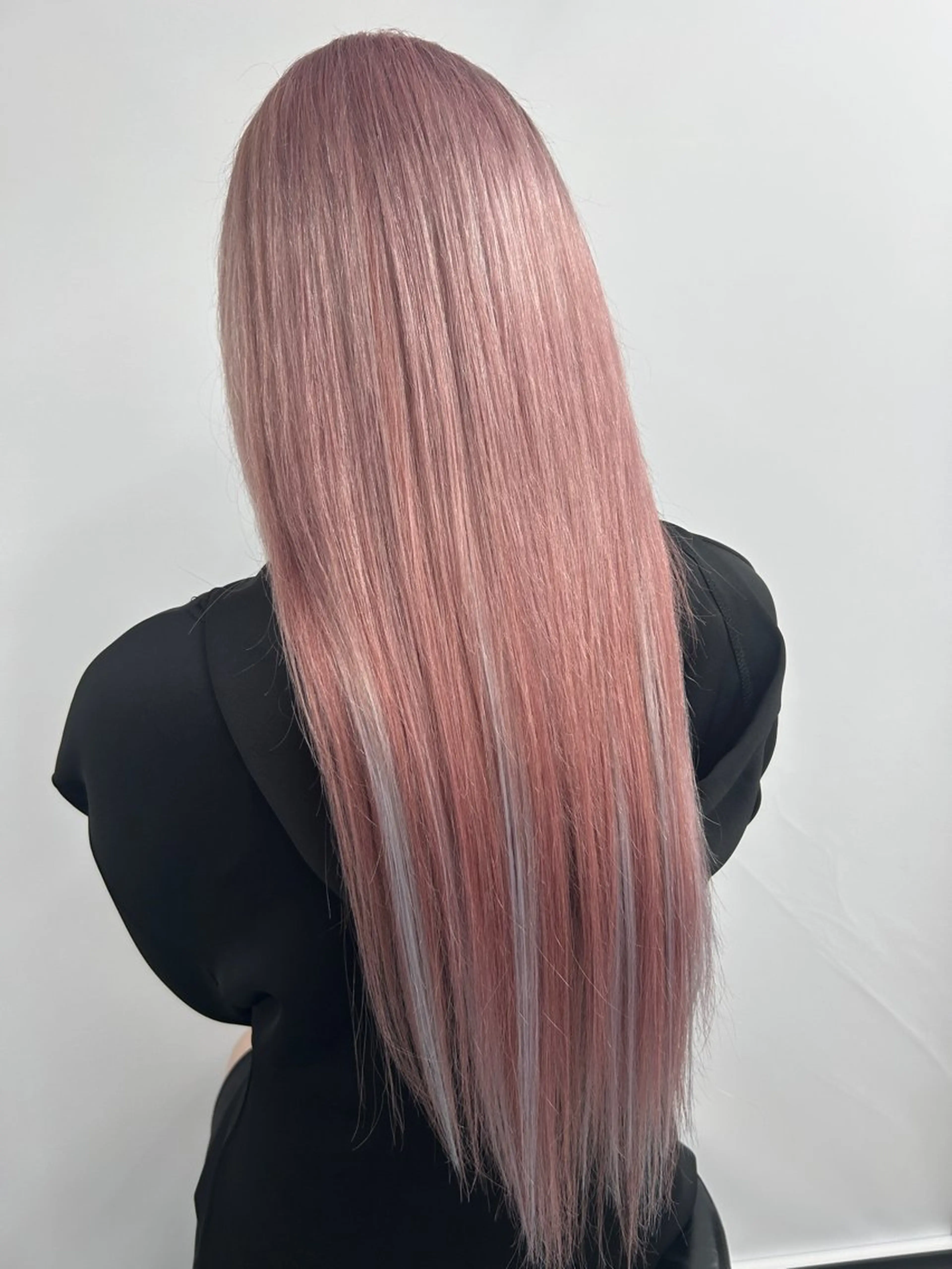 ロング カラー シールエクステ ダブルカラー ハイトーンカラー エクステ カット ヘアカラー トリートメント エクステ ヘアセット alpha. カラーエクステ下妻のヘアスタイル