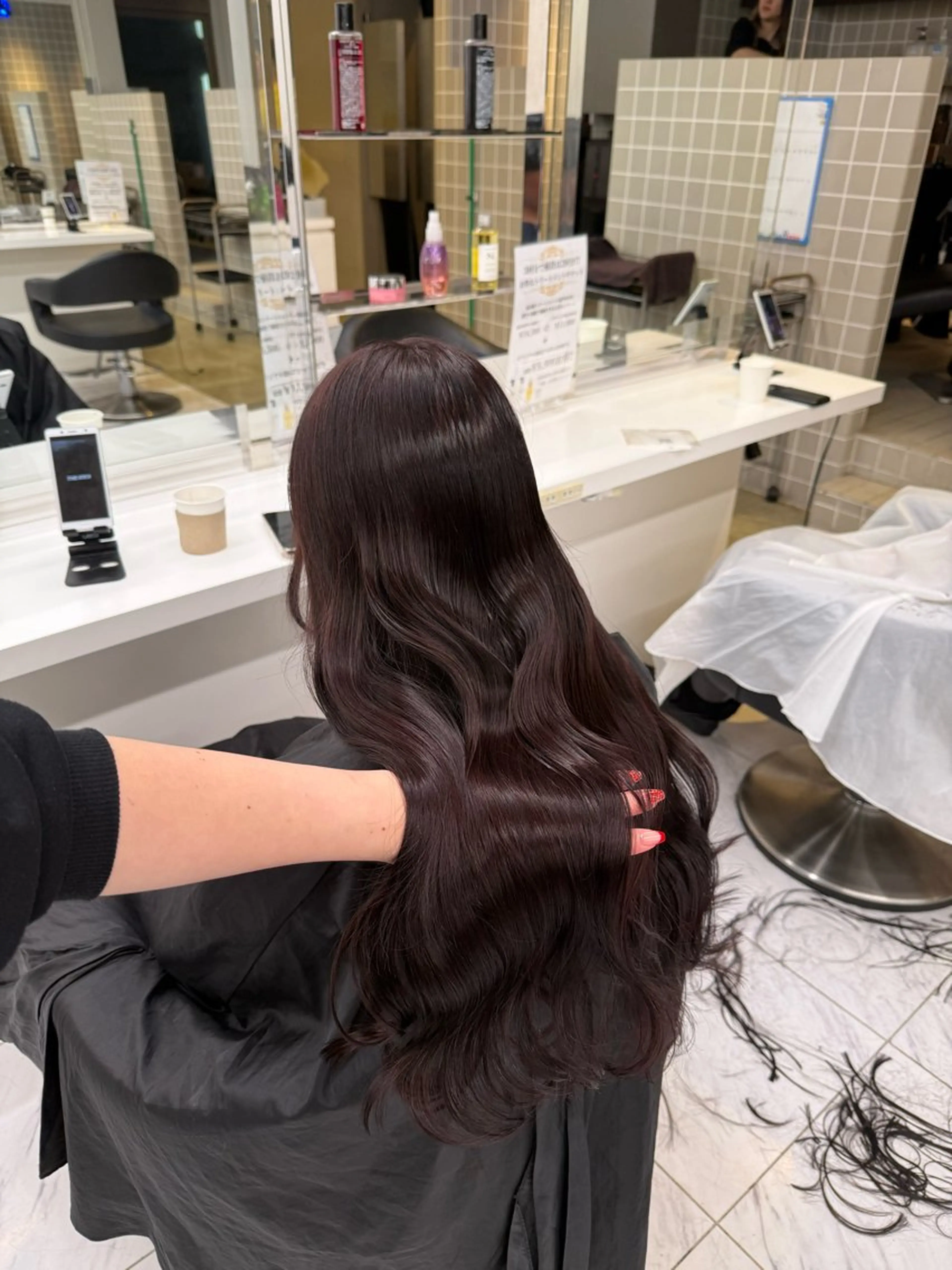 ロング カラー ヘアアレンジ ヘアカラー トリートメント ヘアセット 💗横浜美容室 💗HARUNAのヘアスタイル