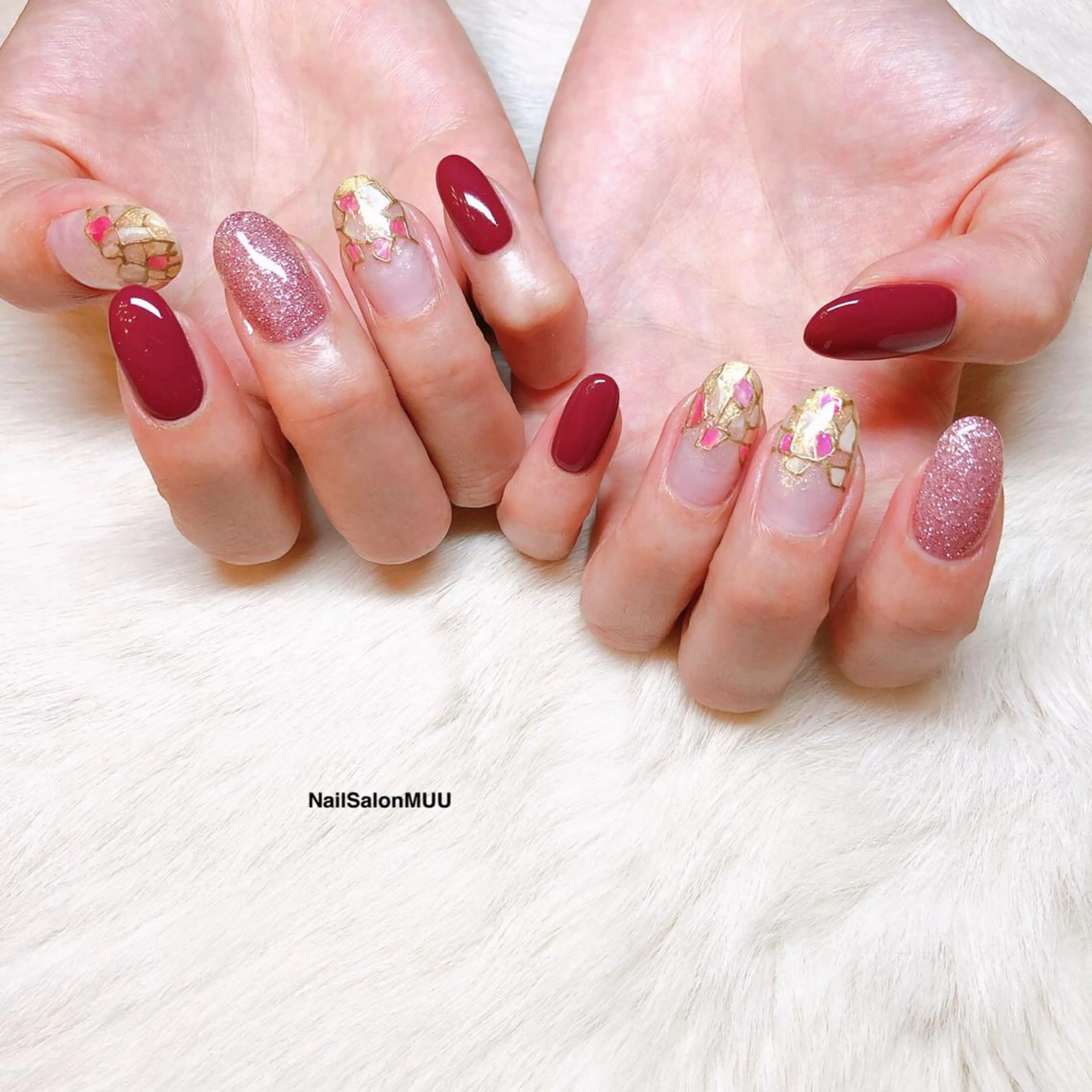 パラジェル【オフ&甘皮ケア込み】お好きなアート6本¥9900の写真