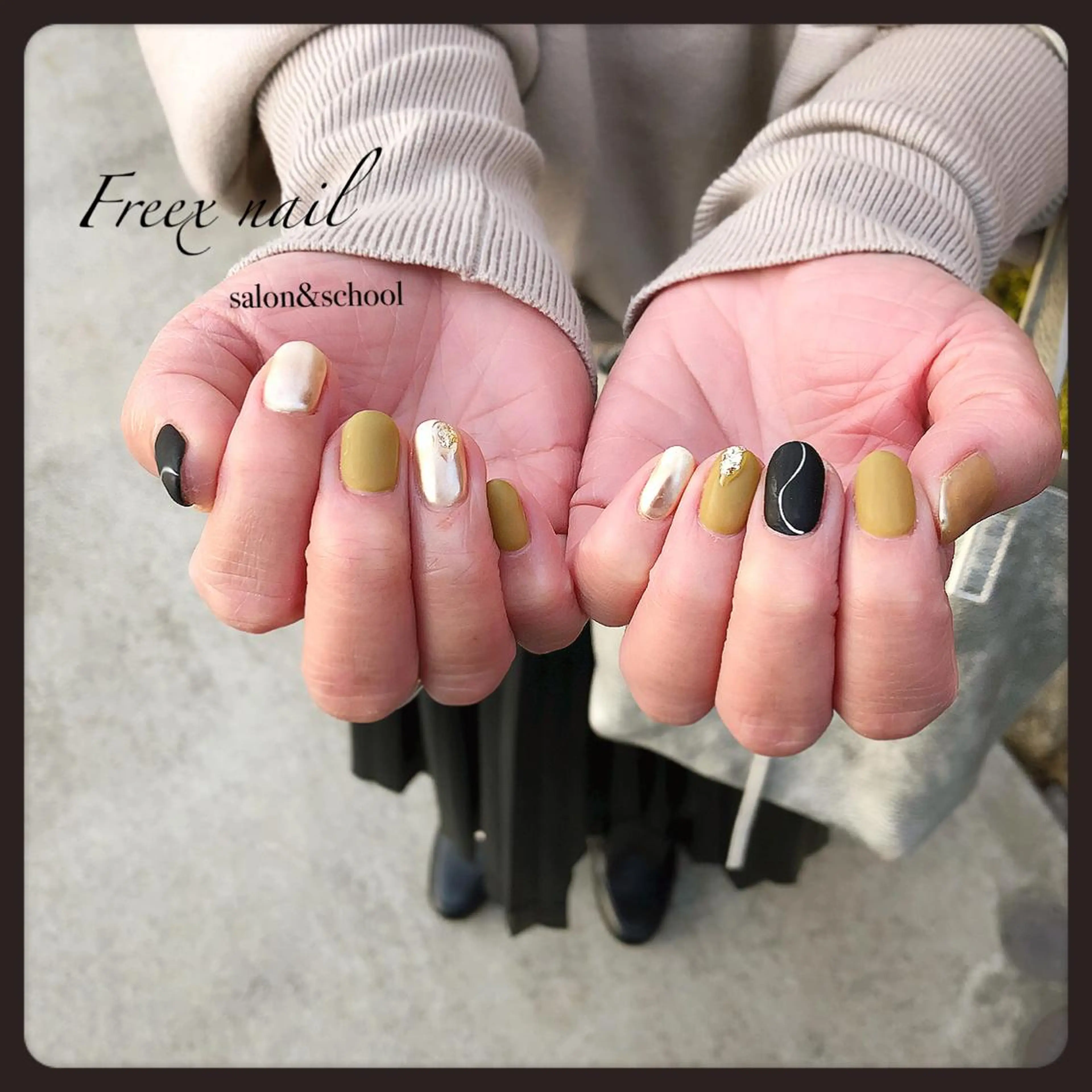 ネイル マットネイル Freex nail所属・freex nail /ニュアンス/個性派のネイルデザイン