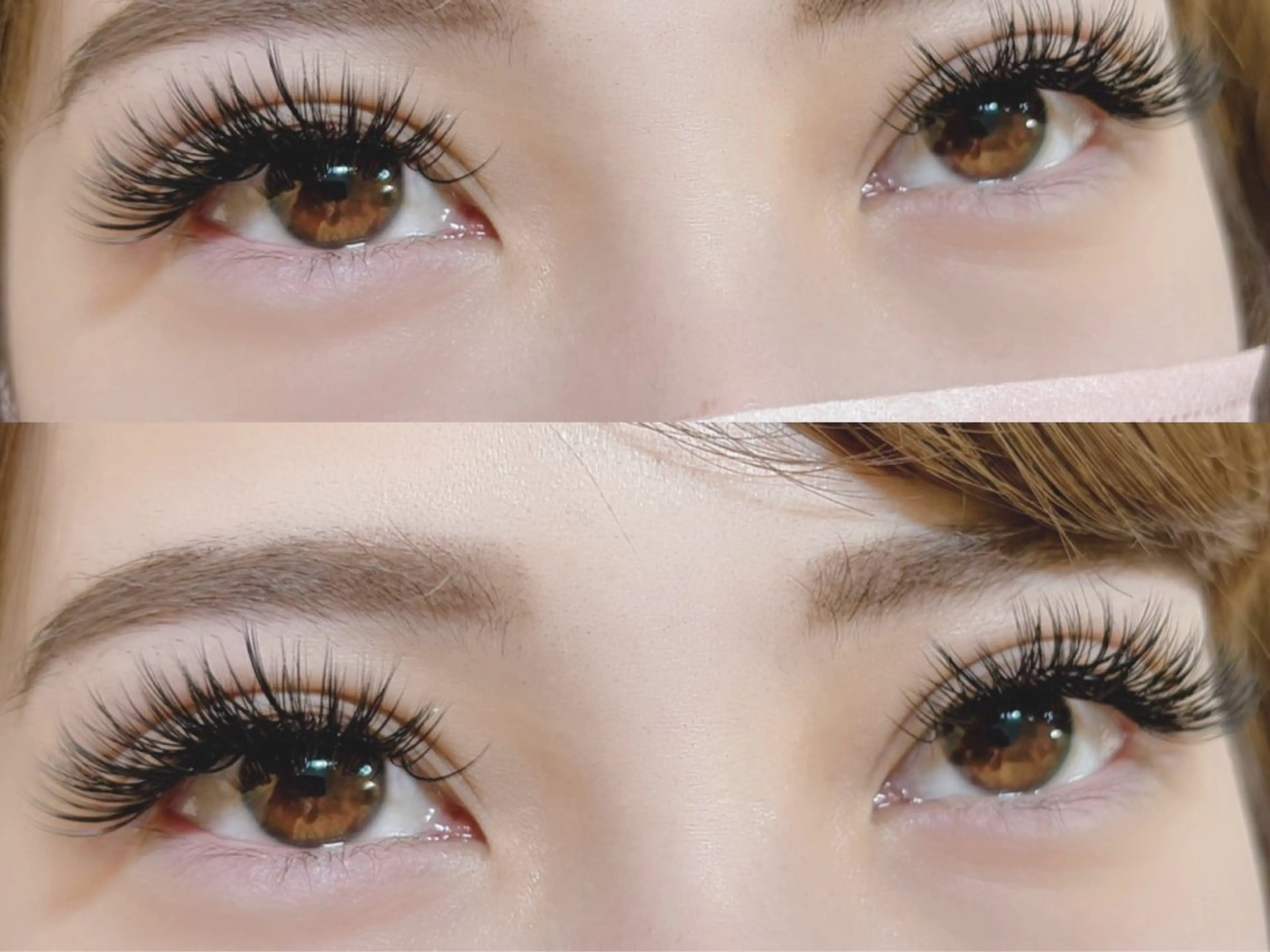 マツエク・マツパ 付け放題 バインドロック 束感まつ毛 フラットラッシュ パリジェンヌラッシュリフト マツエク オーロラ所属・AURORA RINAのマツエク・マツパデザイン