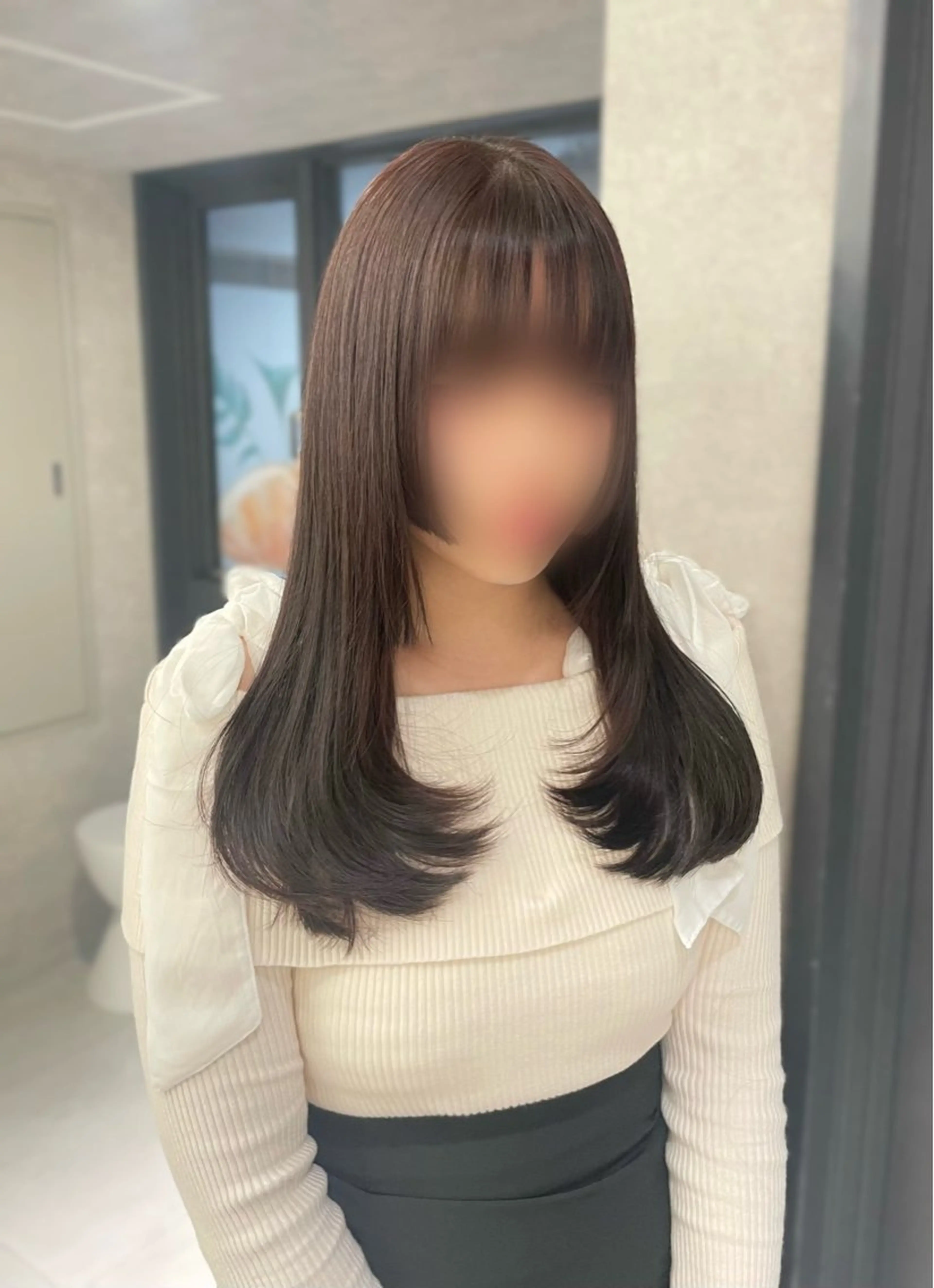 ロング レイヤーカット カット ヘアカラー 愛華 【geep】のヘアスタイル