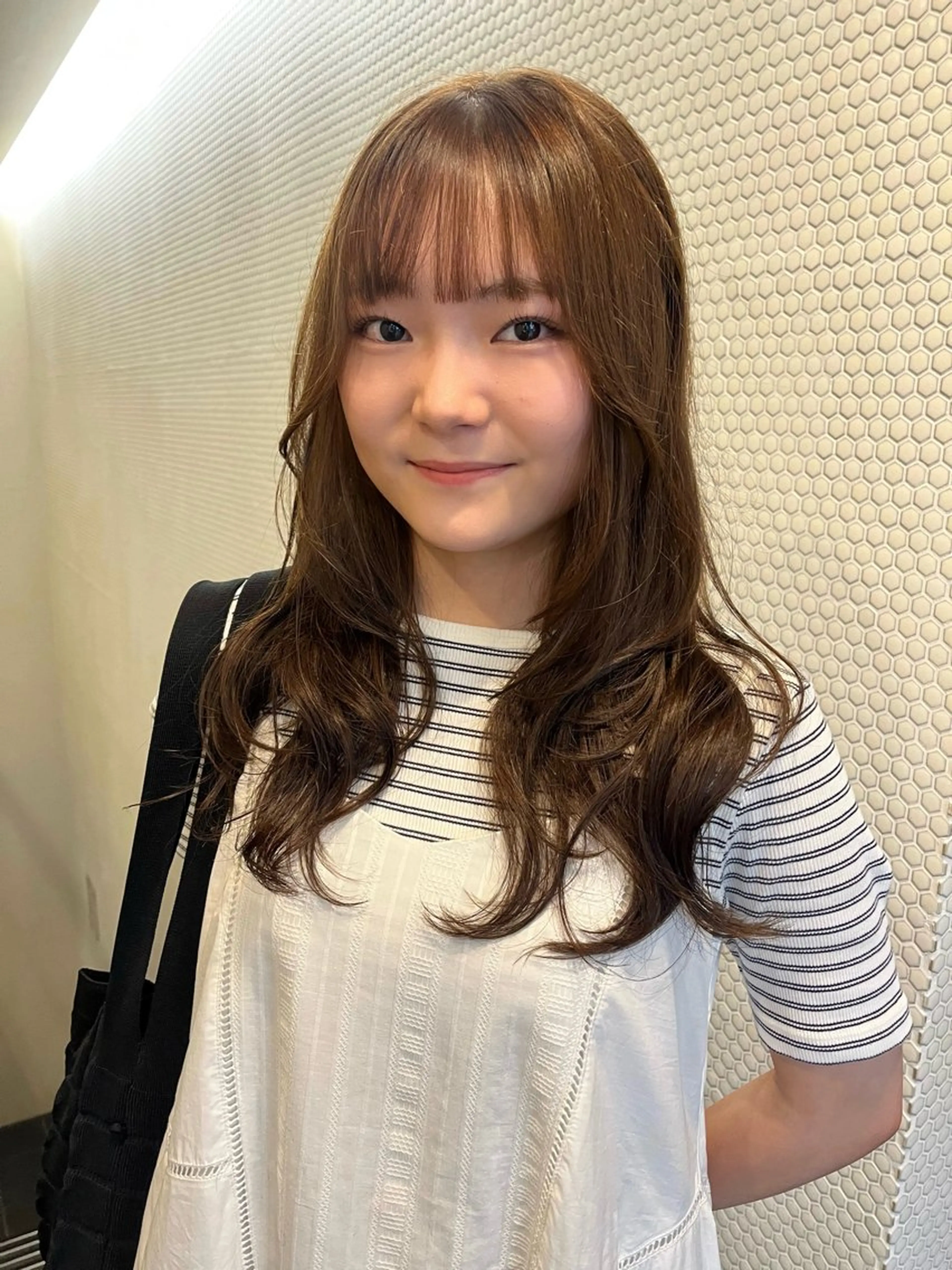 ロング カット ヘアカラー レイヤー/暖色/ 髪質改善/永礼芳果のヘアスタイル