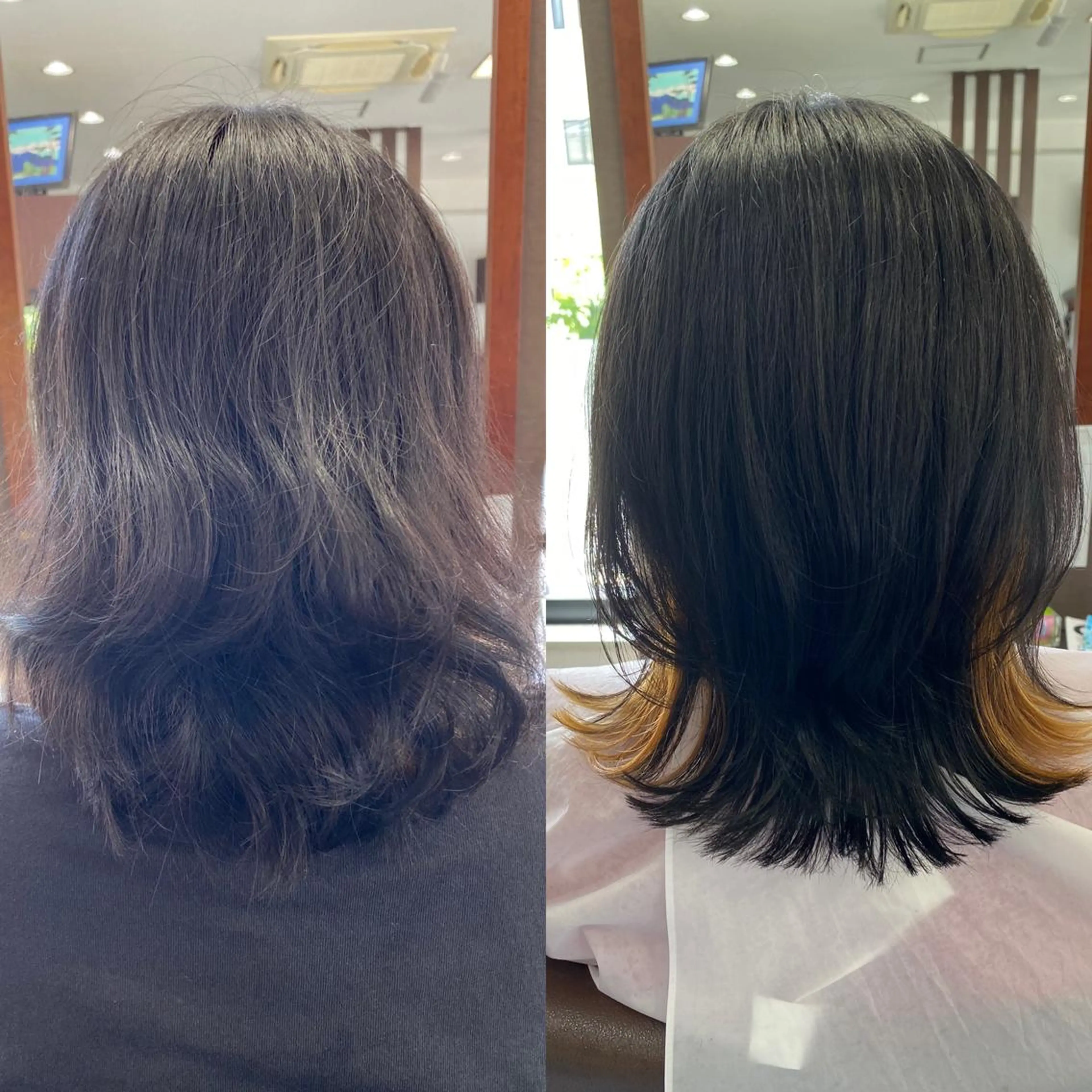 ミディアム hair make huit8所属・ハイライト&ブリーチ 💇🏼‍♀MAHOのヘアスタイル