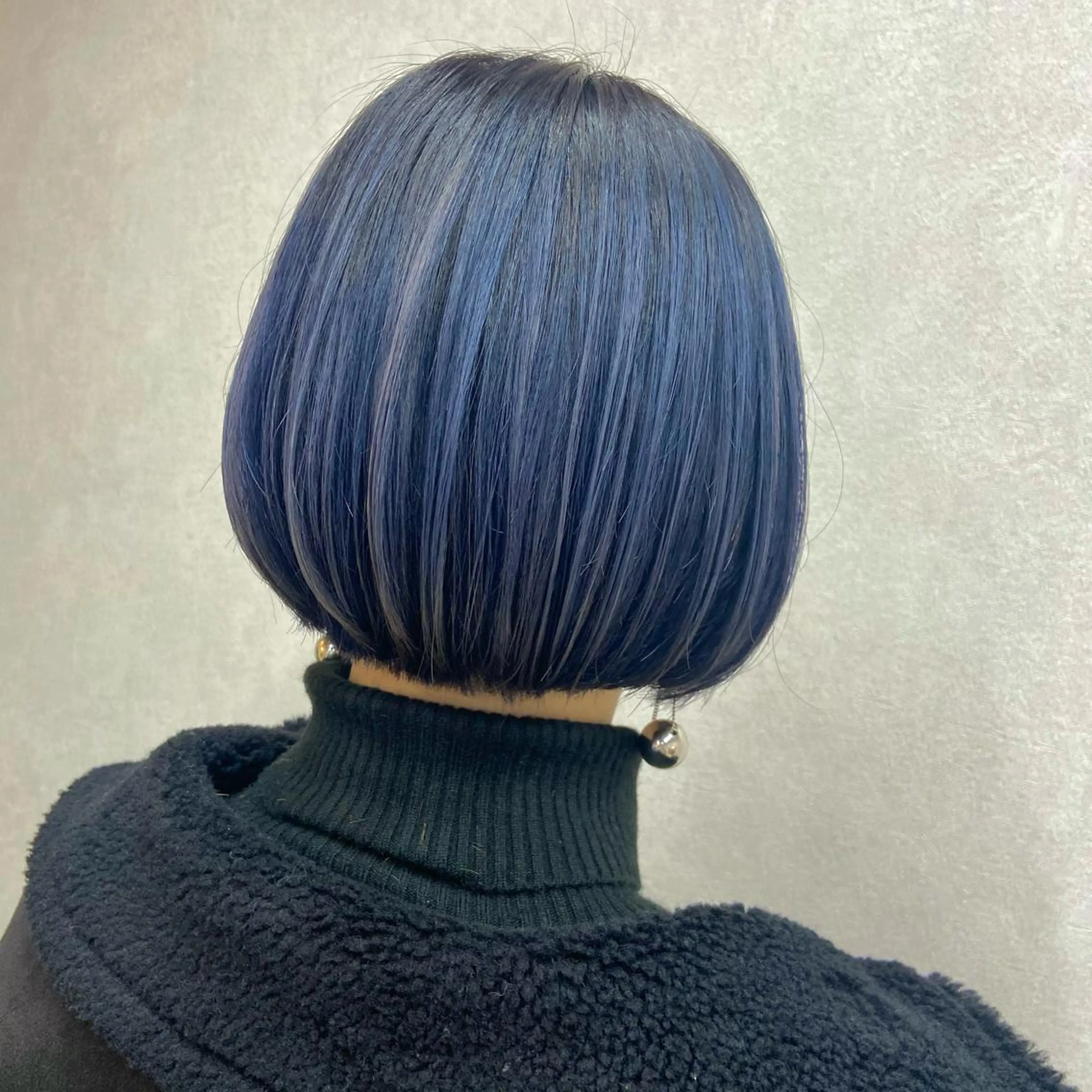 ショート カラー ブルーカラー ハイライトカラー ハイライト コテ巻き風パーマ★ はるさんのヘアスタイル