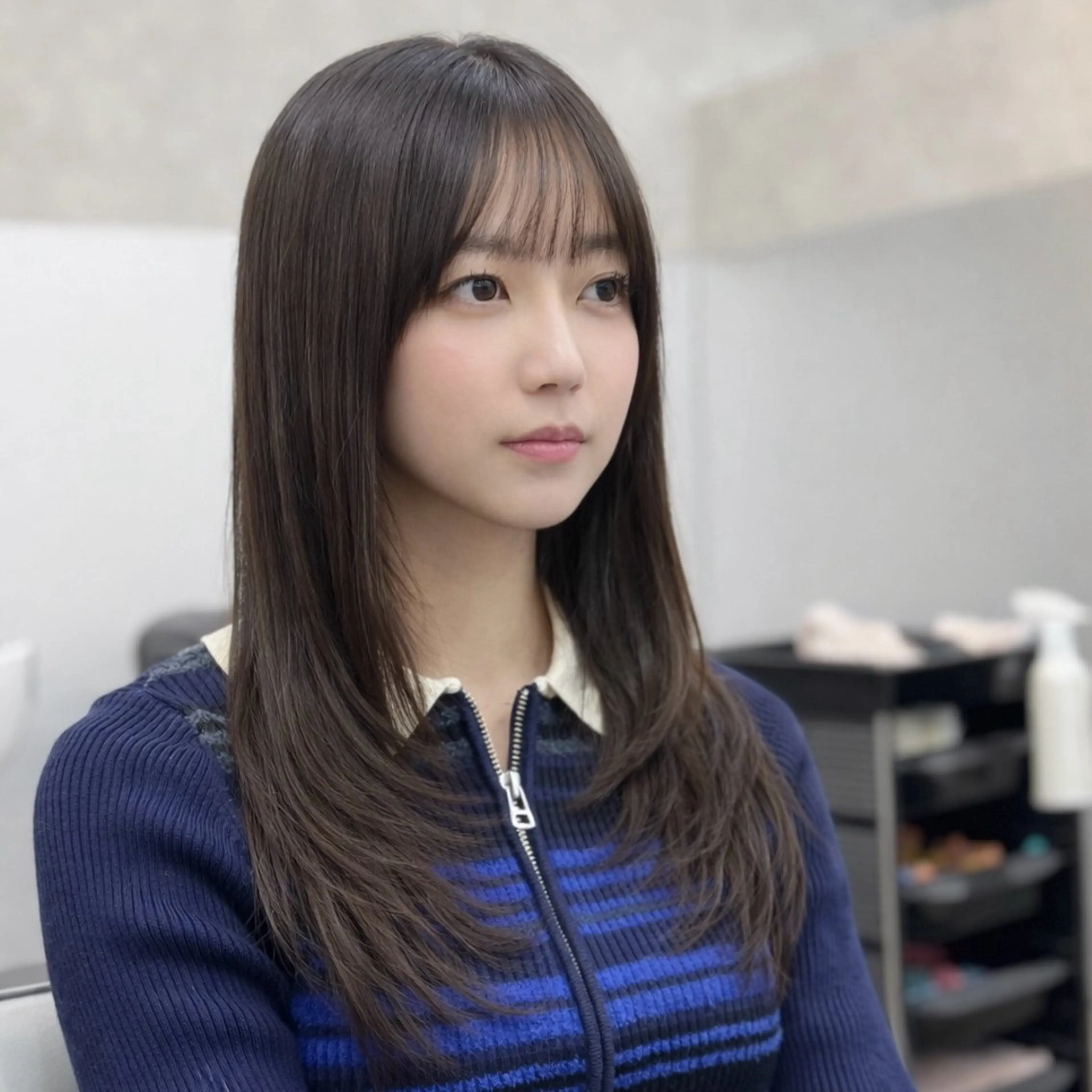 セミロング カット トリートメント ✨レイヤーカット✨ 顔まわり✂️鎌倉楓麻のヘアスタイル