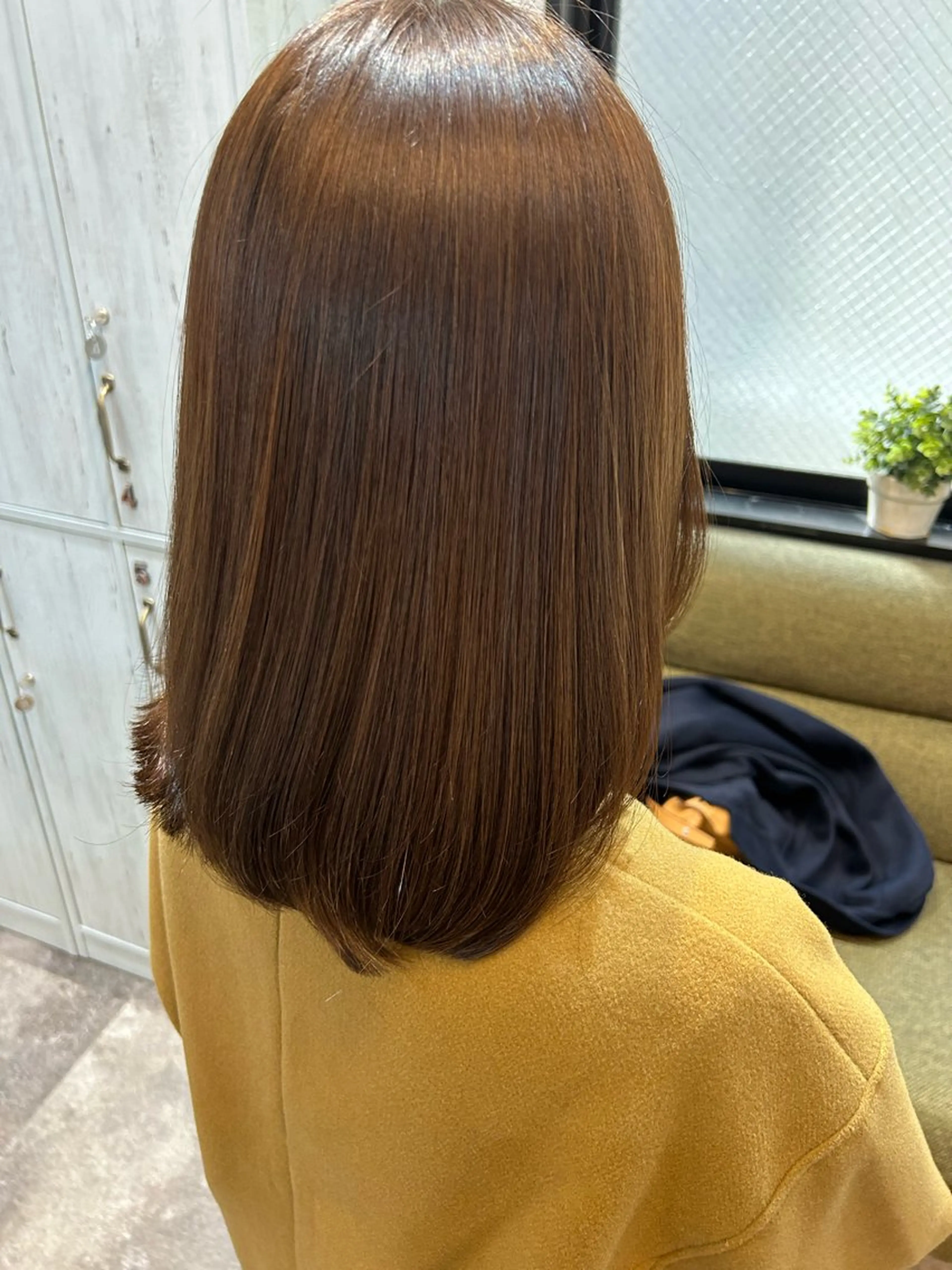 ミディアム カラー トリートメント カット ヘアカラー ヘッドスパ SHANTi 飯塚 ヘアセット/髪質改善のヘアスタイル