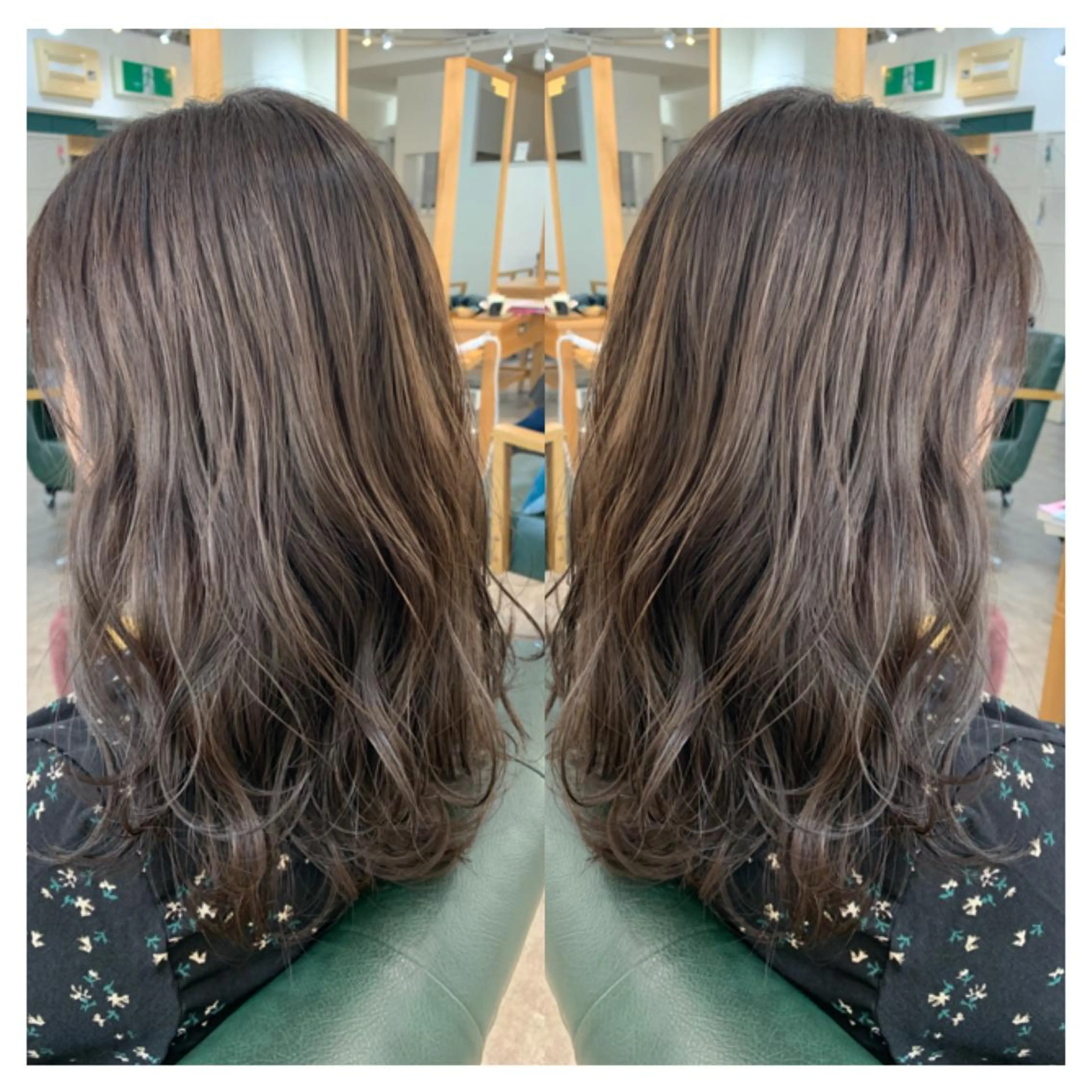 セミロング カラー ヘアカラー トリートメント 村山 茉衣のヘアスタイル