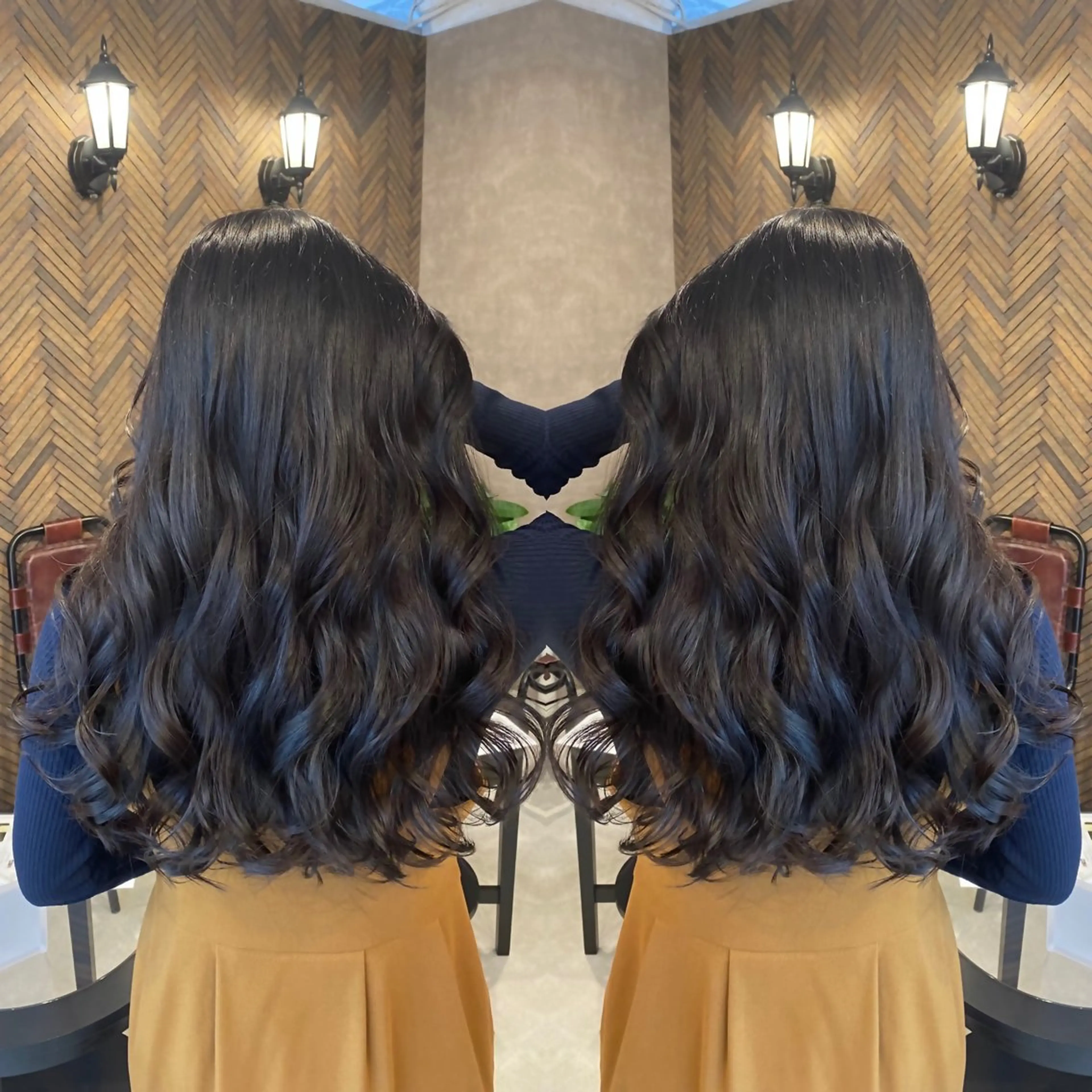 ロング カラー カット トリートメント tocca 💜石田愛結💜のヘアスタイル