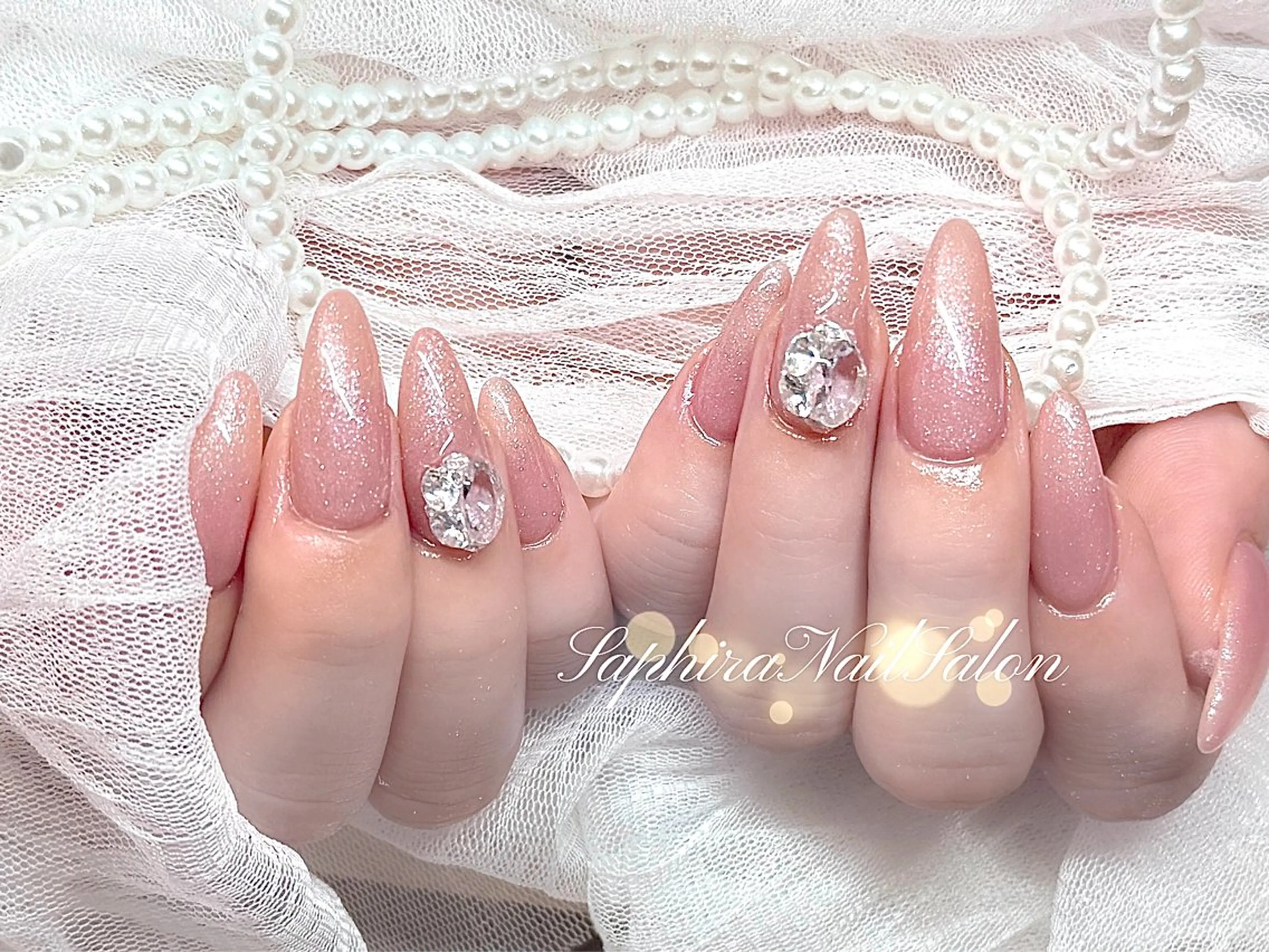 カラー ハンドネイル Saphiraネイル サロン錦糸町のネイルデザイン