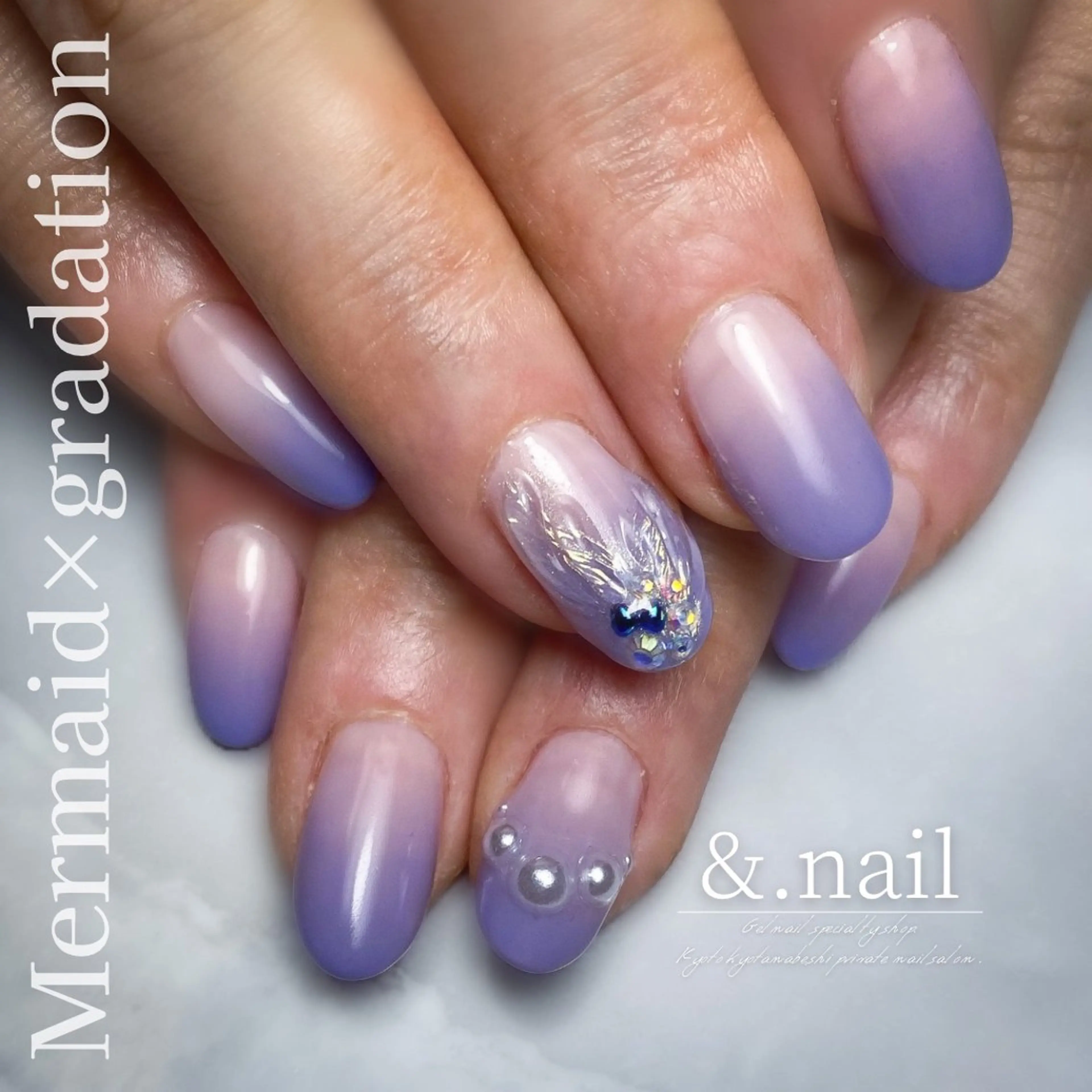 ネイル &.nail/ ニュアンス/持込み可のネイルデザイン
