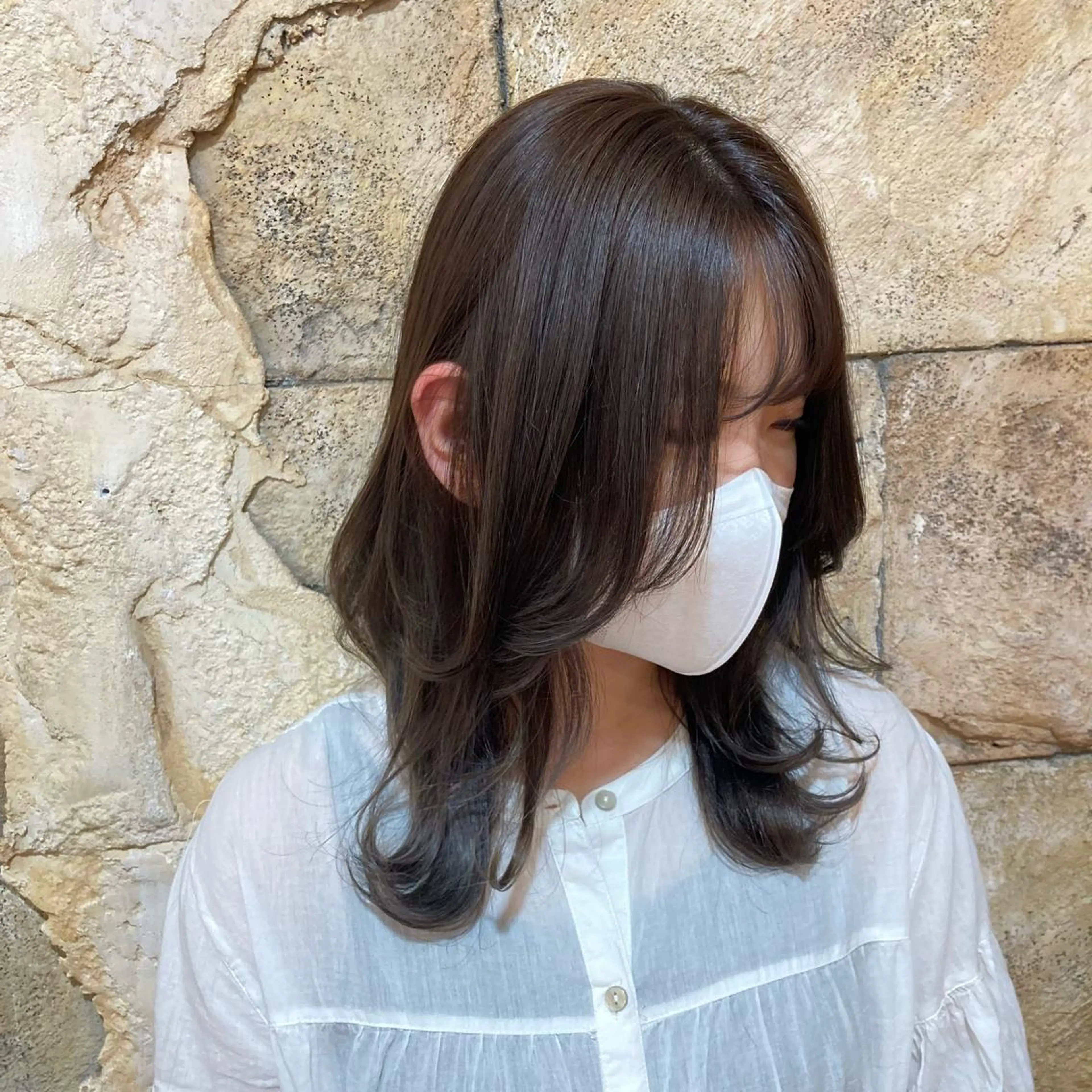カラー 水島 悠香子のヘアスタイル