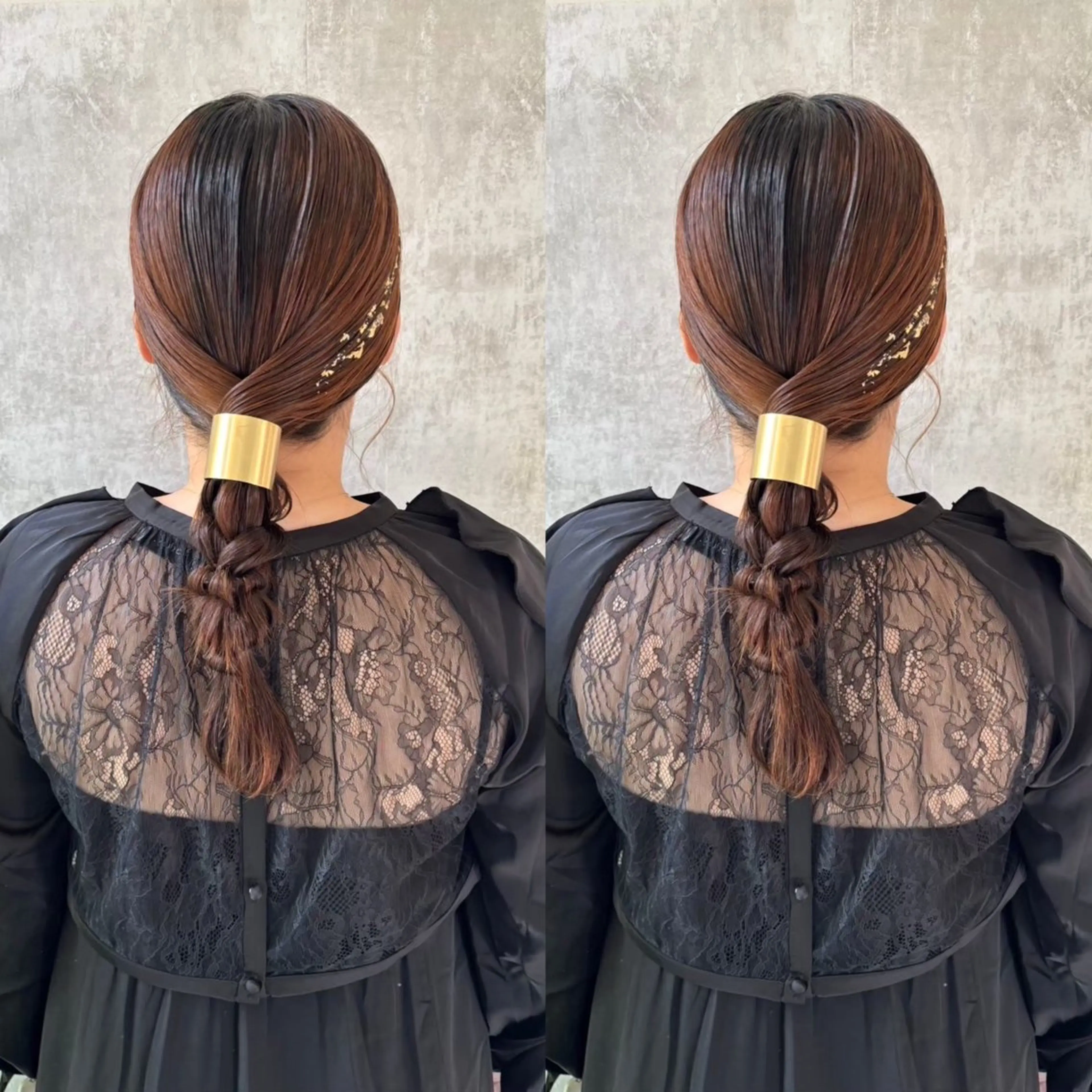 ロング ヘアアレンジ 結婚式・ブライダル ロング シールエクステ🎀 羽エクステ🌙しぇるのヘアスタイル